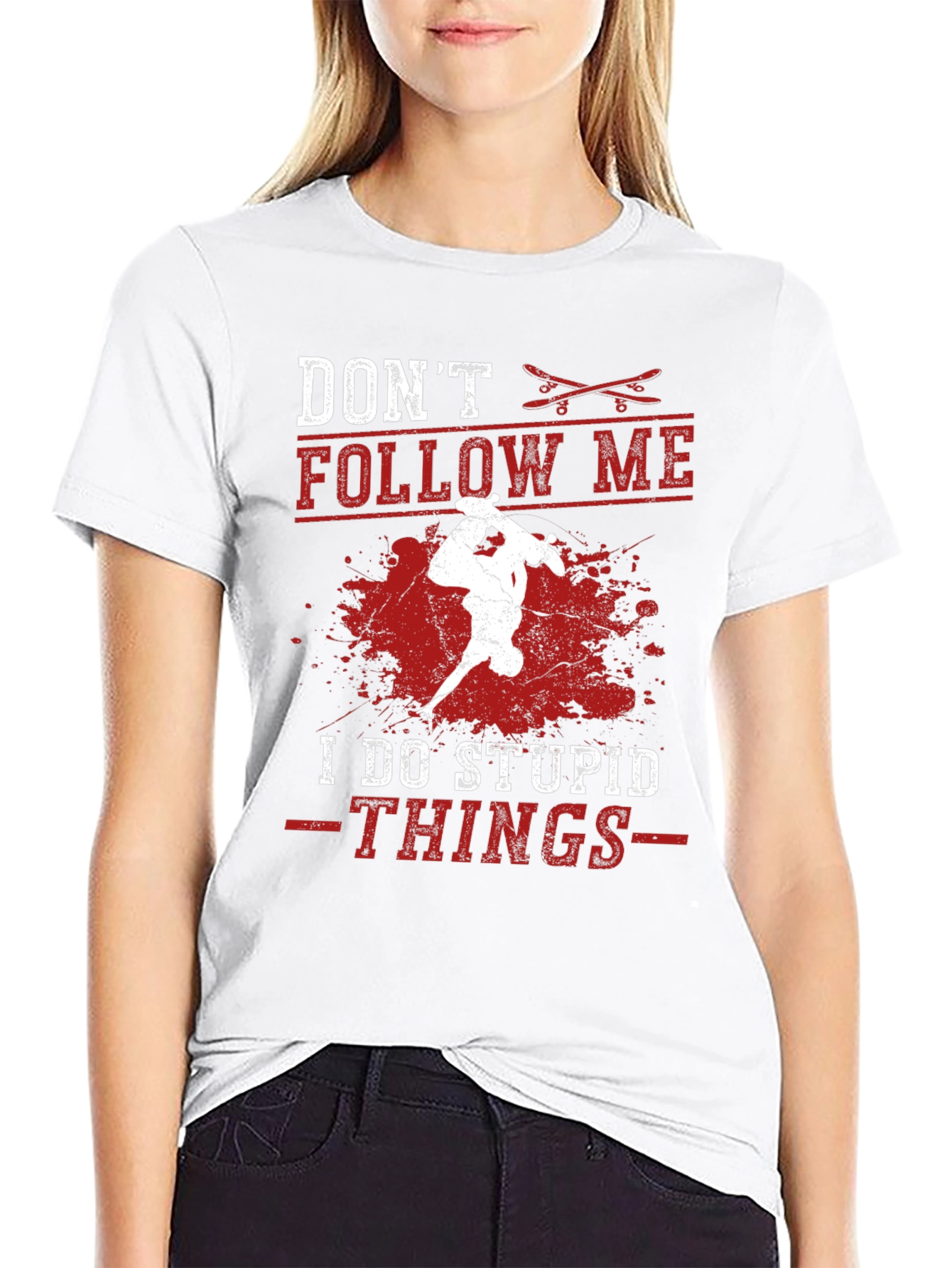 Dont Follow Me T-Shirt - Skateboard Design