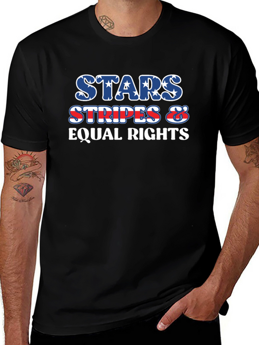Stars Stripes Equal Rights Patriotic T-Shirt