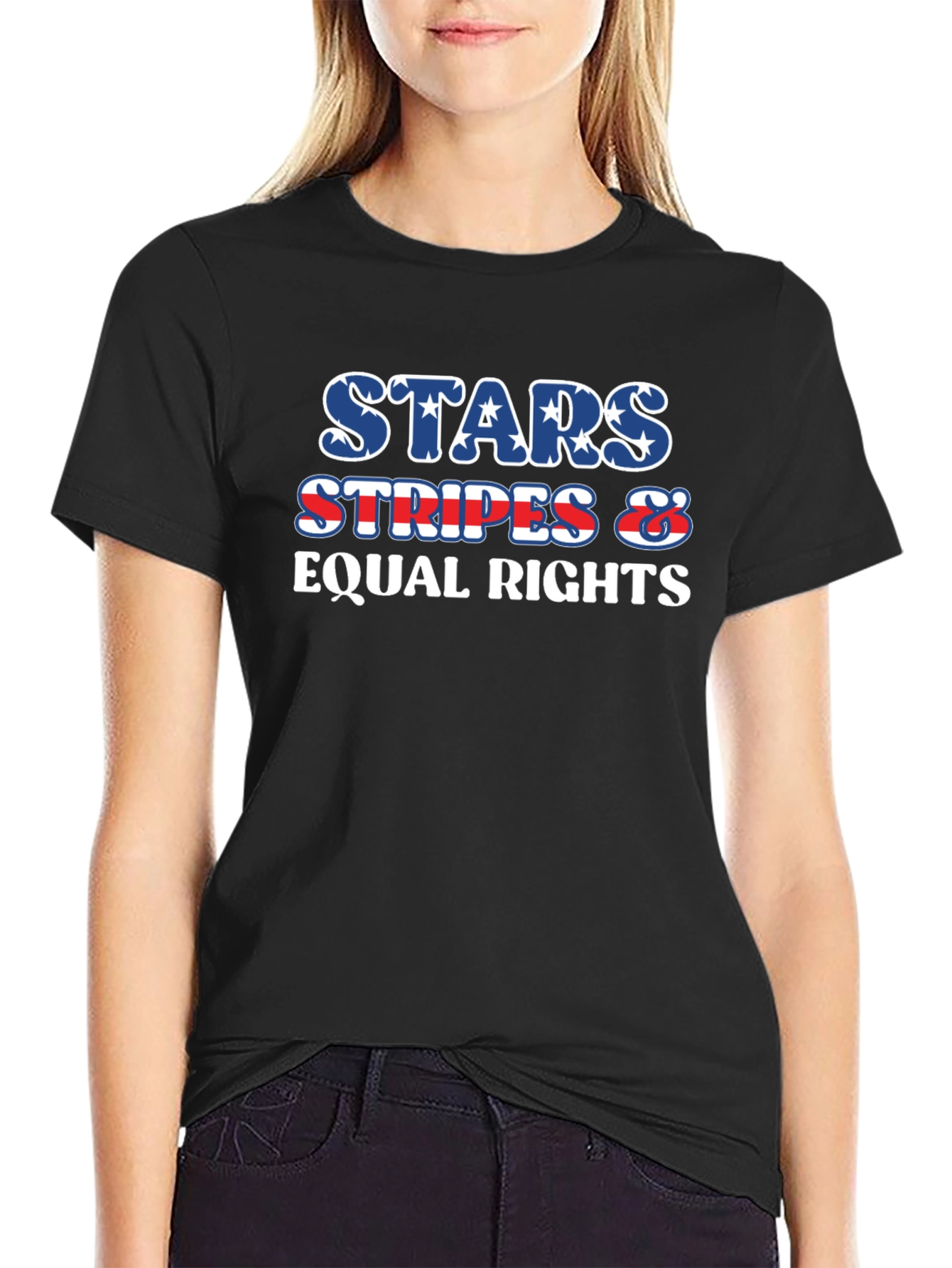 Stars Stripes Equal Rights Patriotic T-Shirt