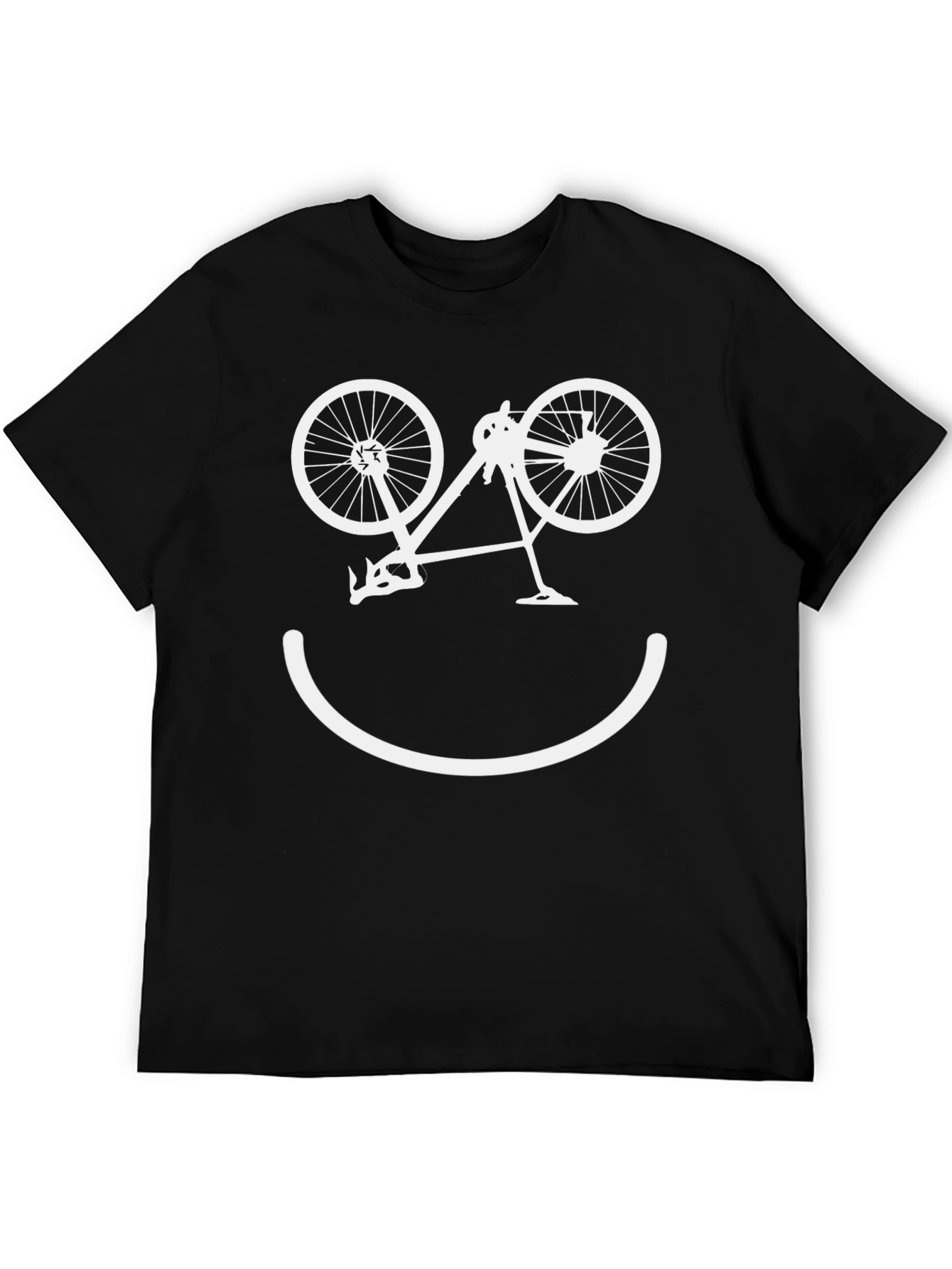 Funny Bicycle Smile T-Shirt - Cyclist Tee