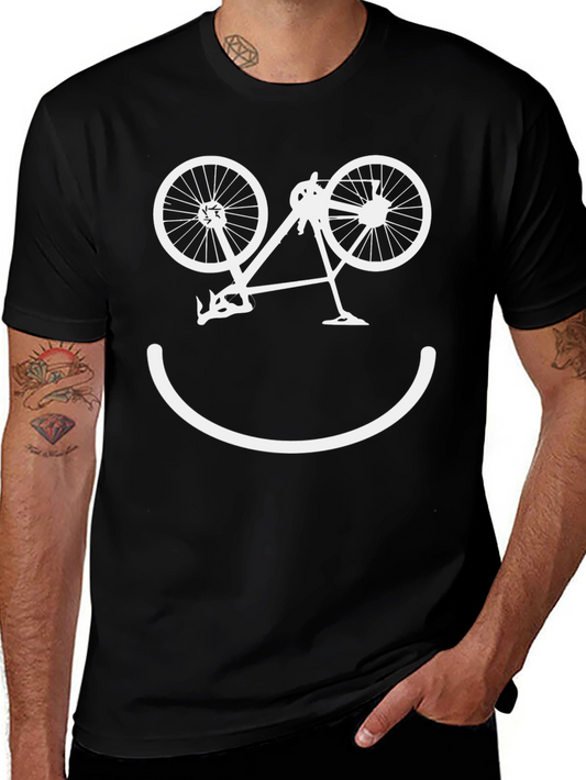 Funny Bicycle Smile T-Shirt - Cyclist Tee