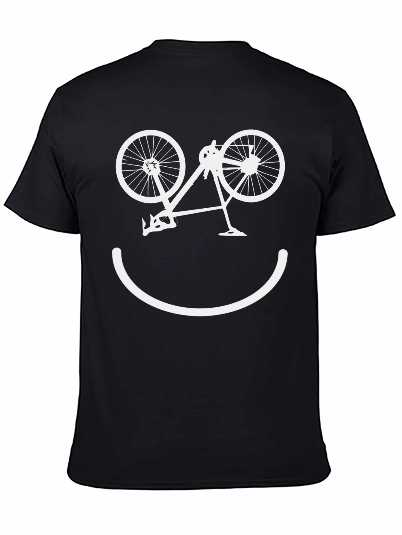 Funny Bicycle Smile T-Shirt - Cyclist Tee