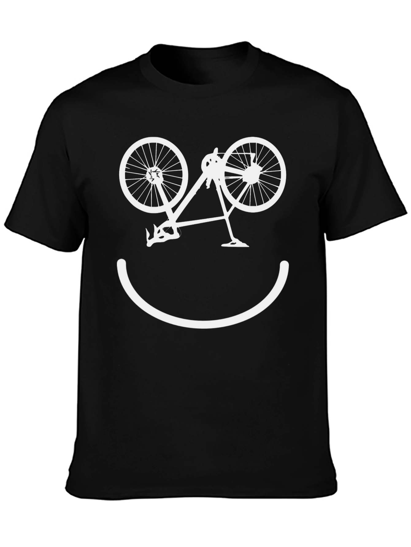 Funny Bicycle Smile T-Shirt - Cyclist Tee