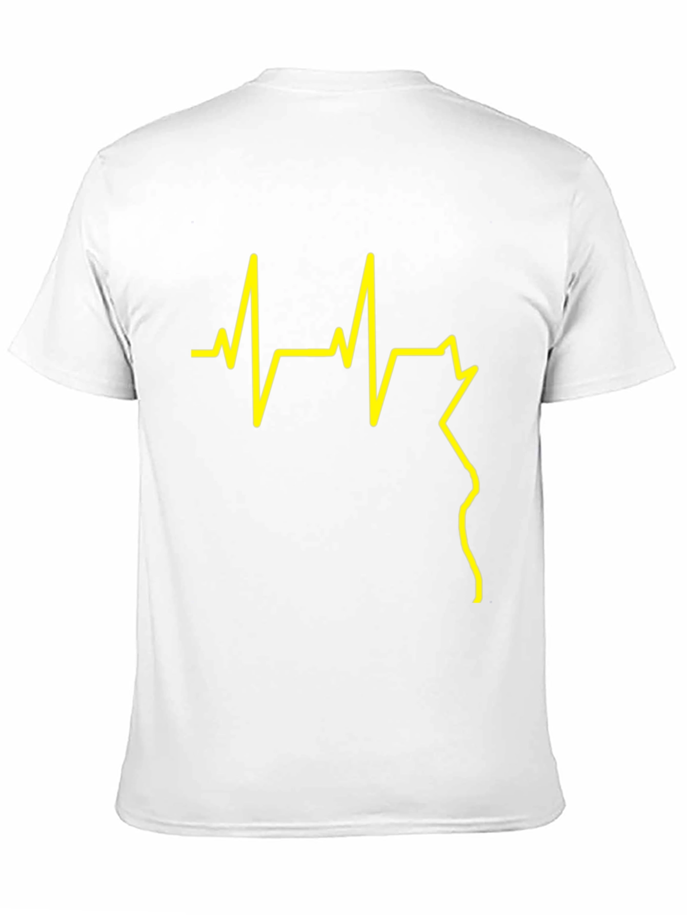 Heartbeat Graphic Tee - Stylish Black T-Shirt