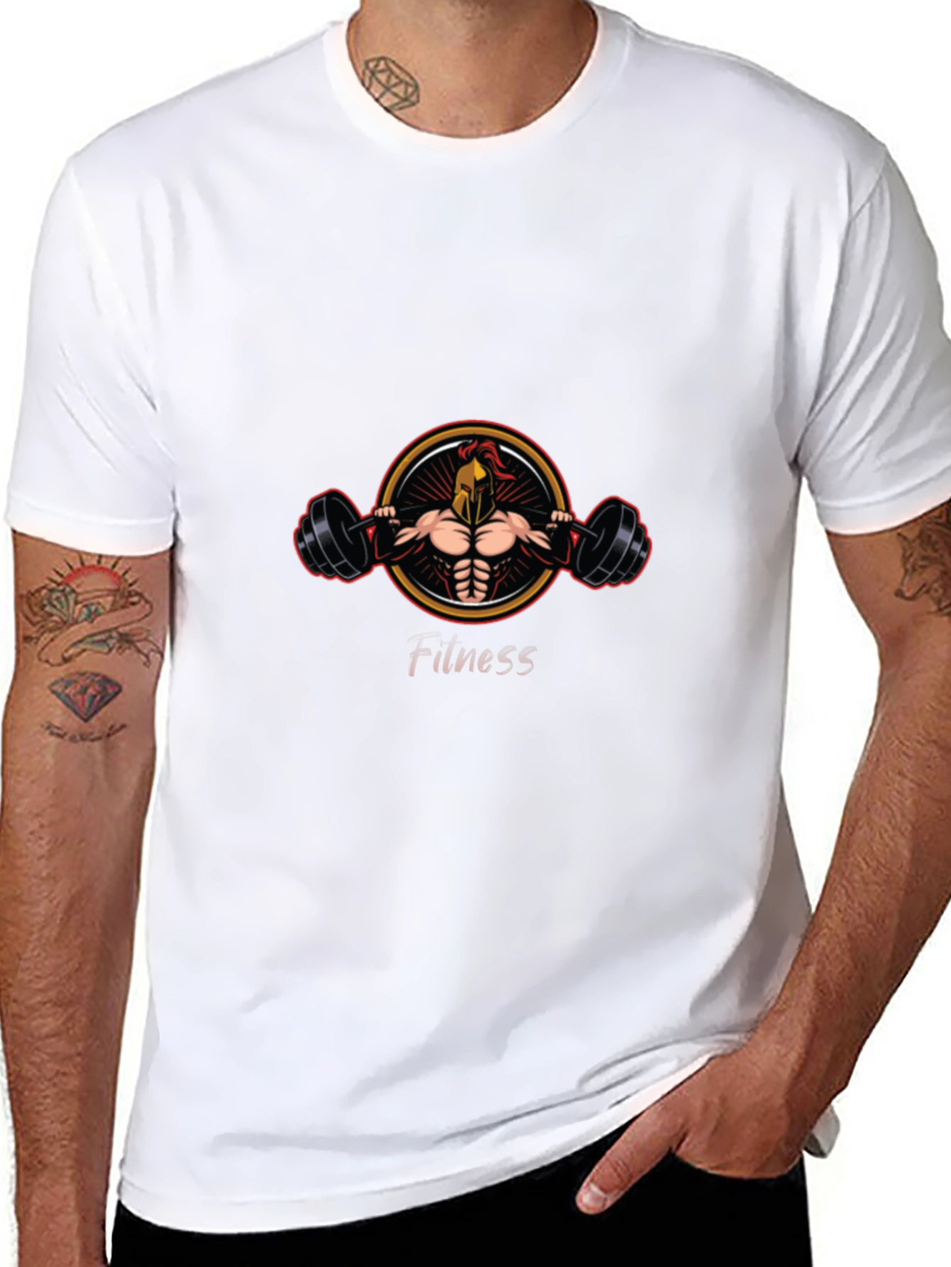 Spartan Fitness T-Shirt - Black Graphic Tee