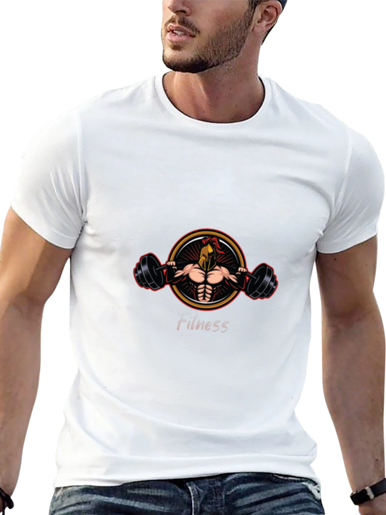Spartan Fitness T-Shirt - Black Graphic Tee