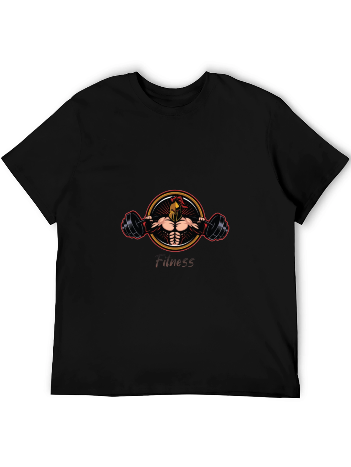 Spartan Fitness T-Shirt - Black Graphic Tee