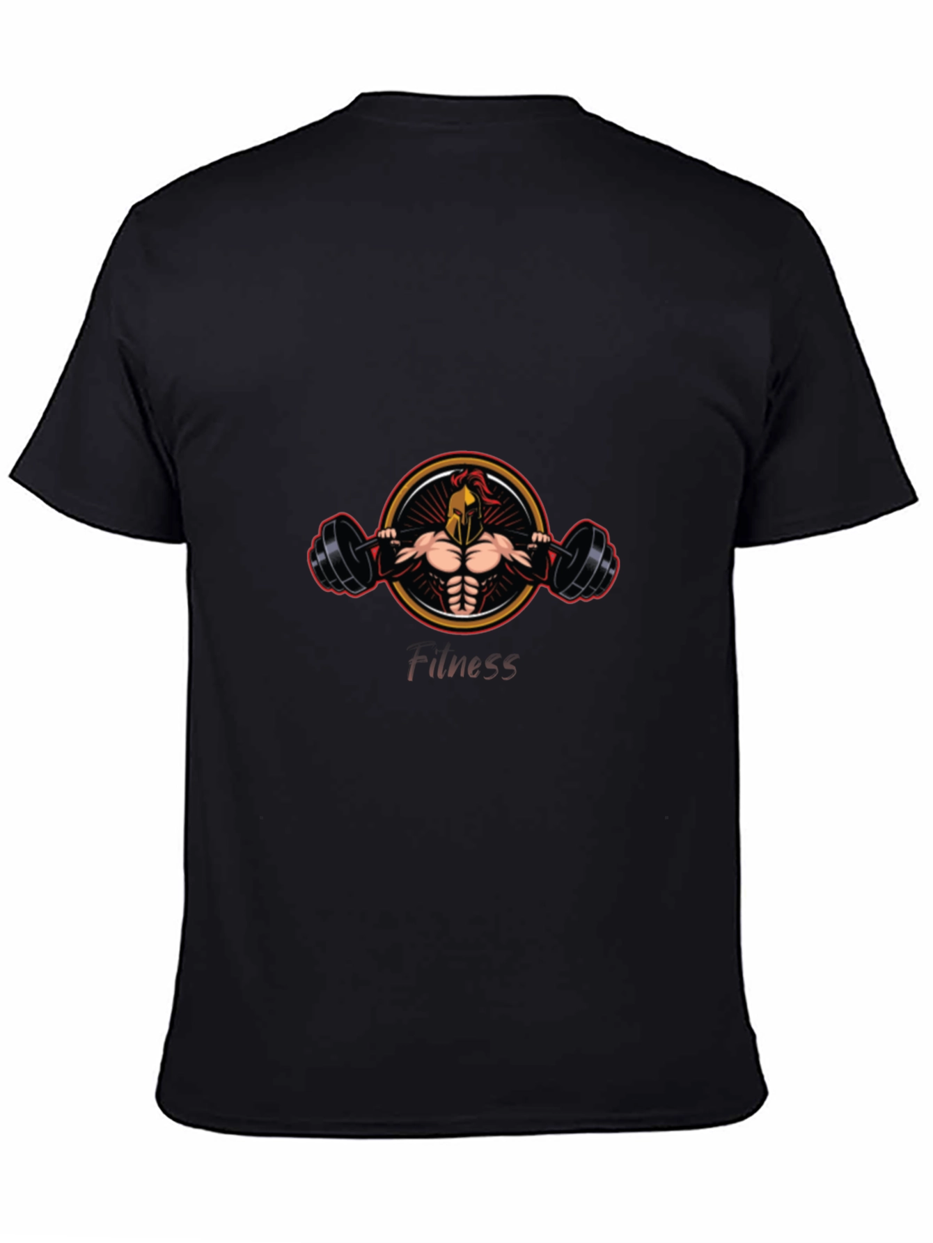 Spartan Fitness T-Shirt - Black Graphic Tee