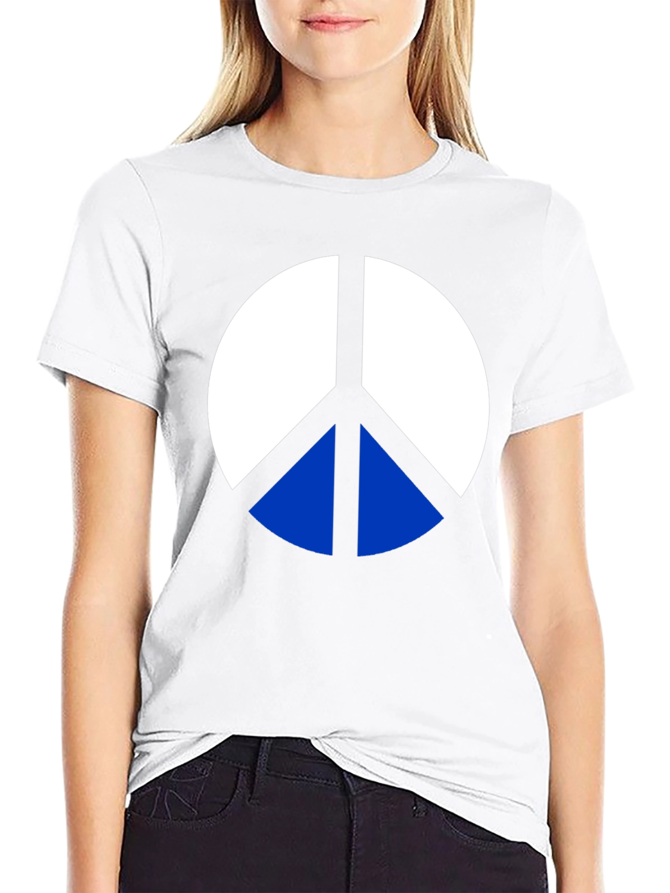 Peace Sign Graphic Tee - Classic Black T-Shirt