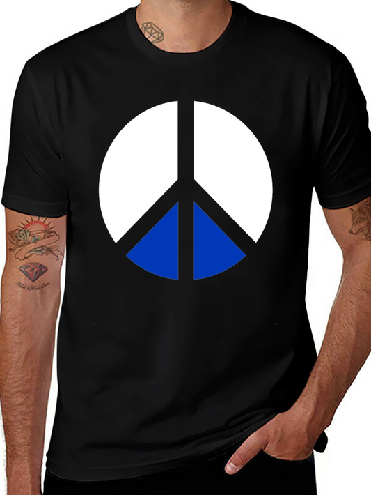 Peace Sign Graphic Tee - Classic Black T-Shirt