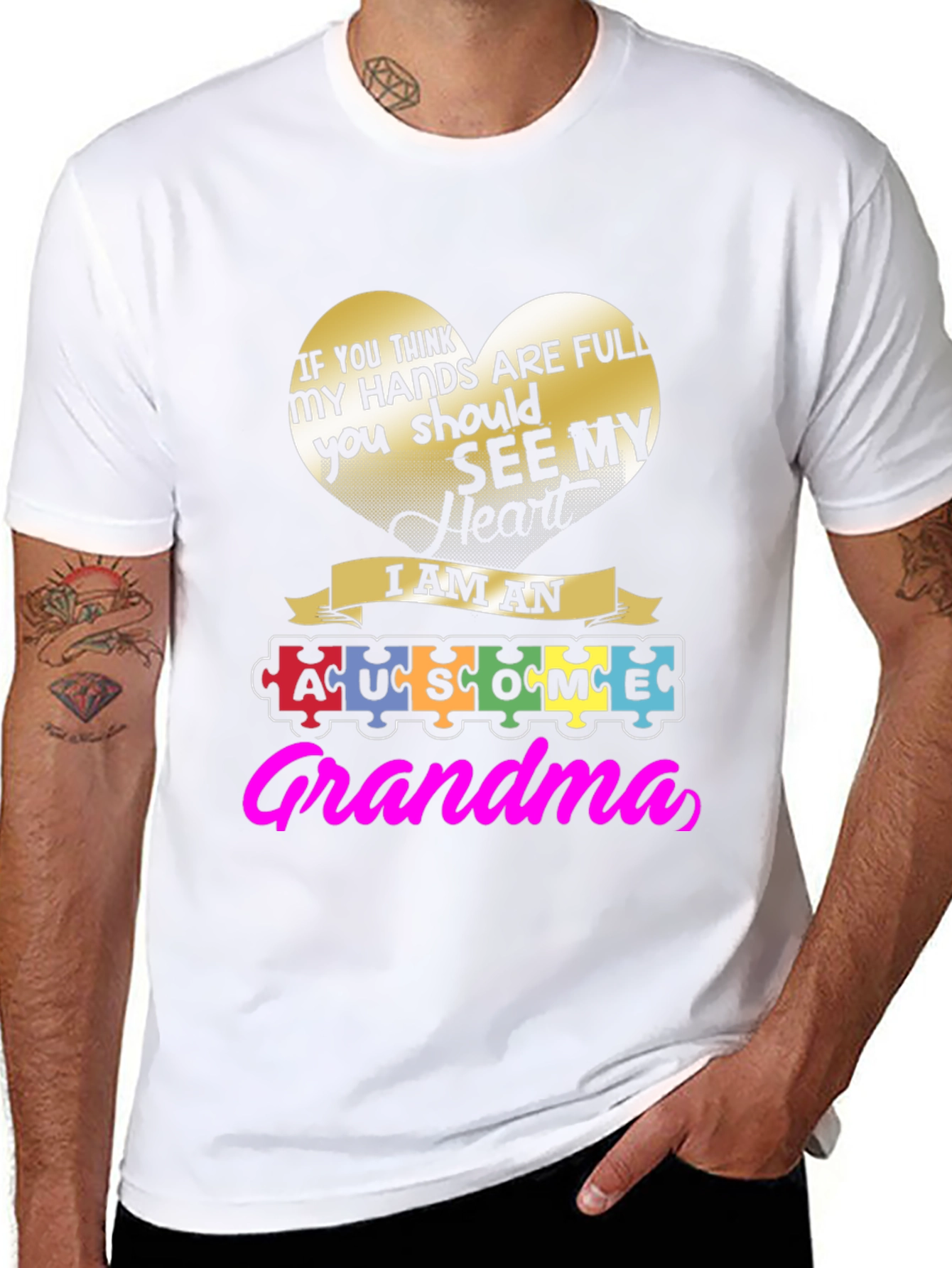 Autism Awareness Grandma T-Shirt