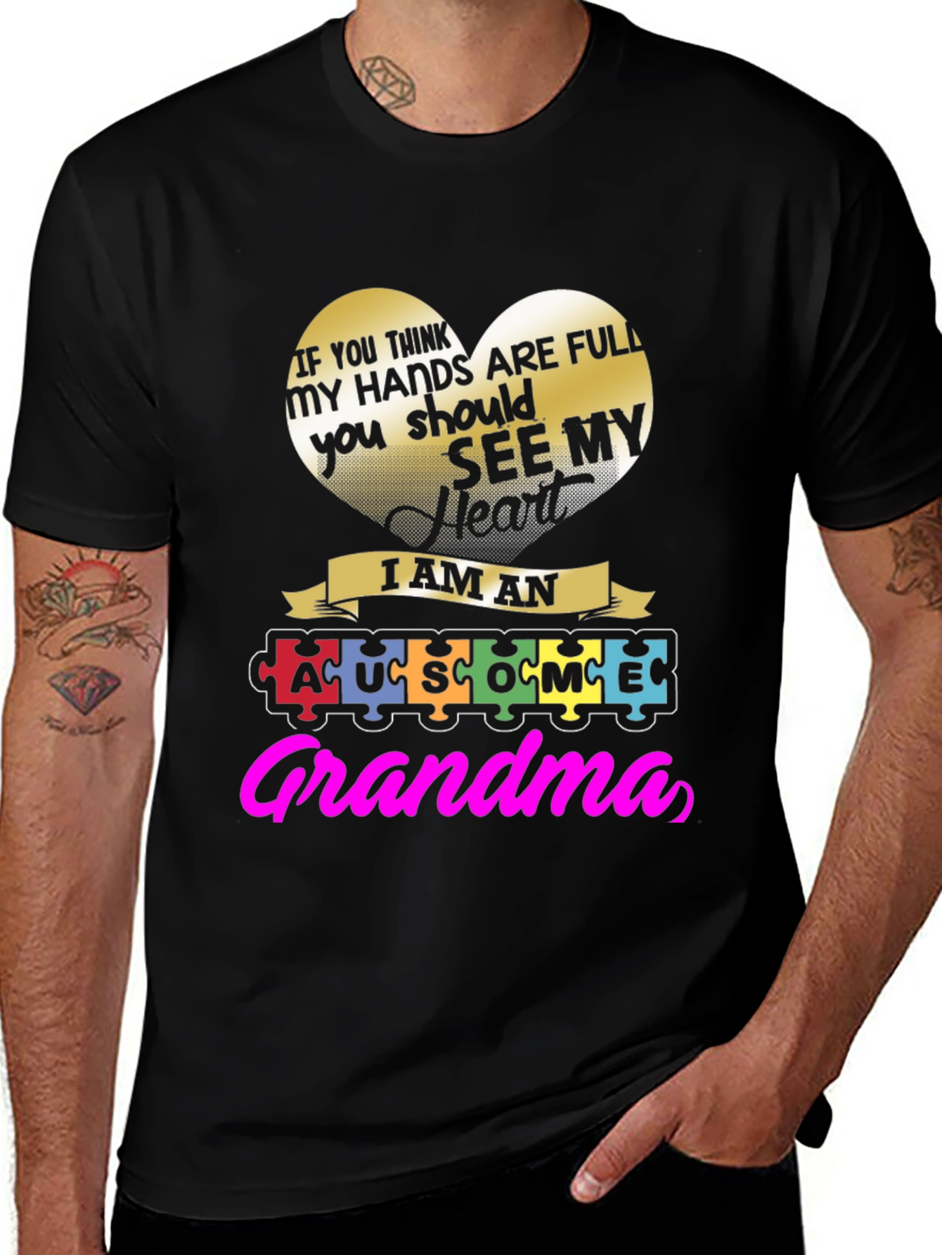 Autism Awareness Grandma T-Shirt