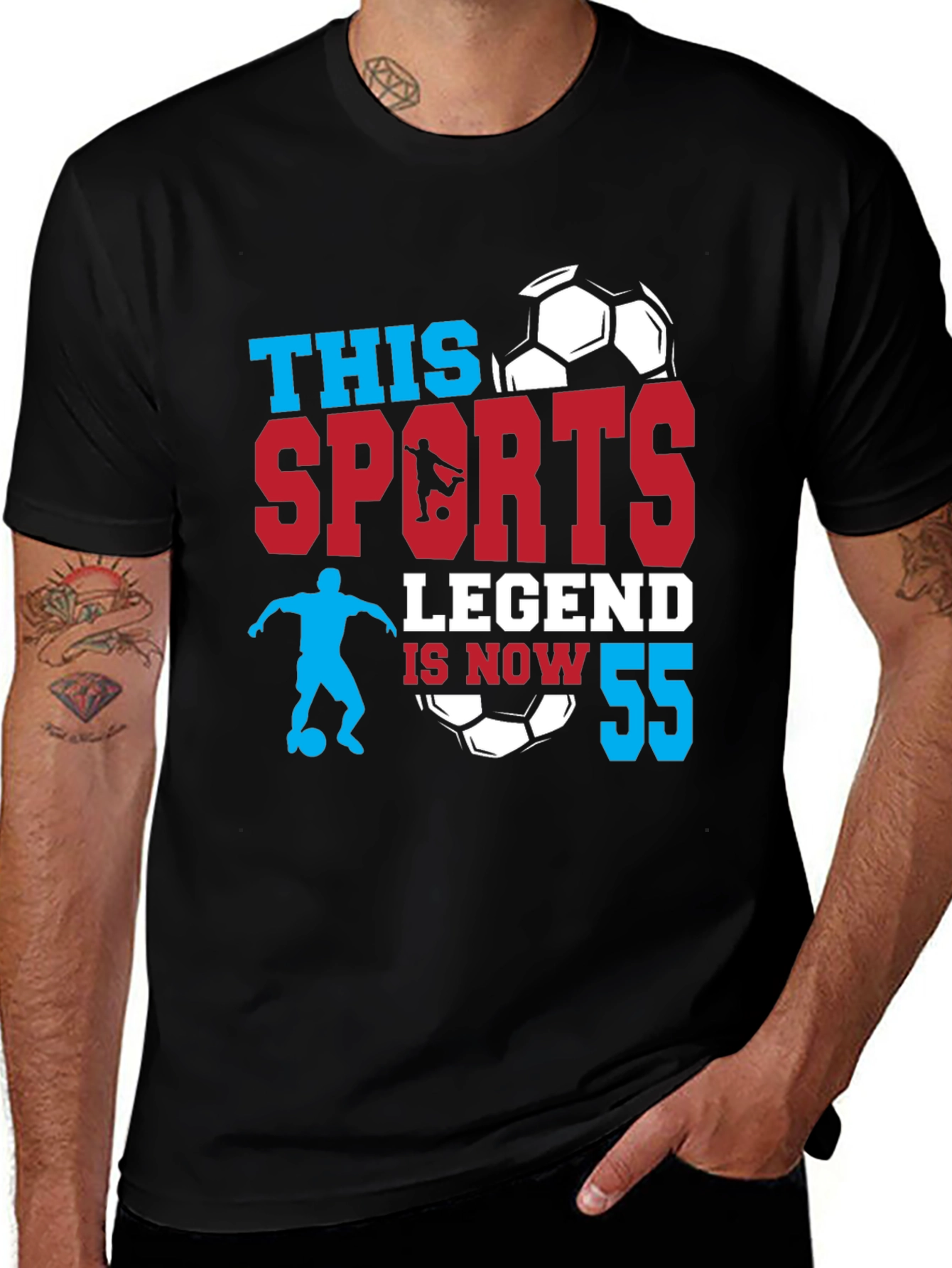 Sports Legend 55th Birthday Soccer T-Shirt