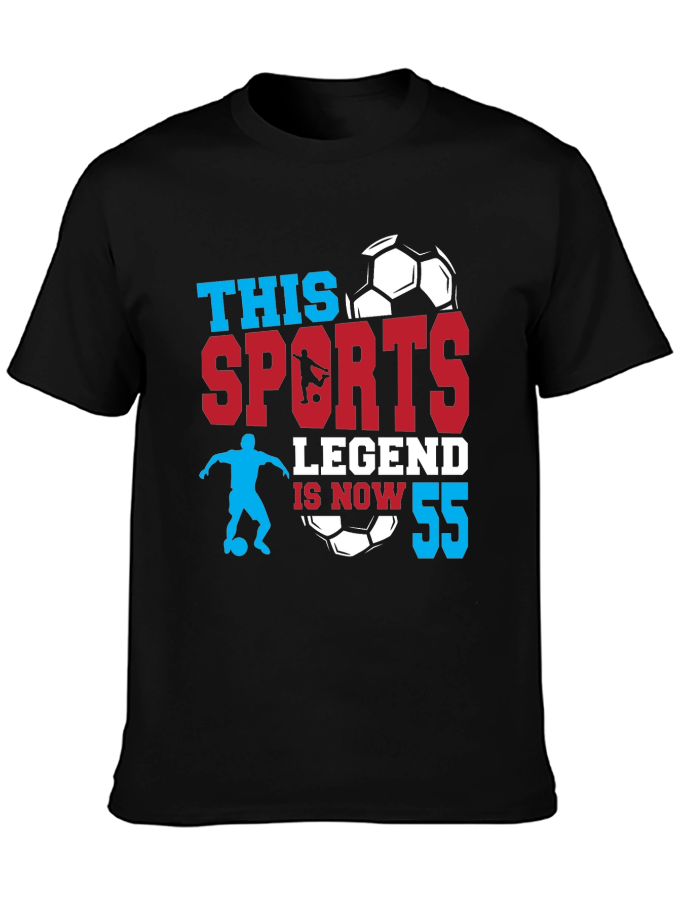 Sports Legend 55th Birthday Soccer T-Shirt