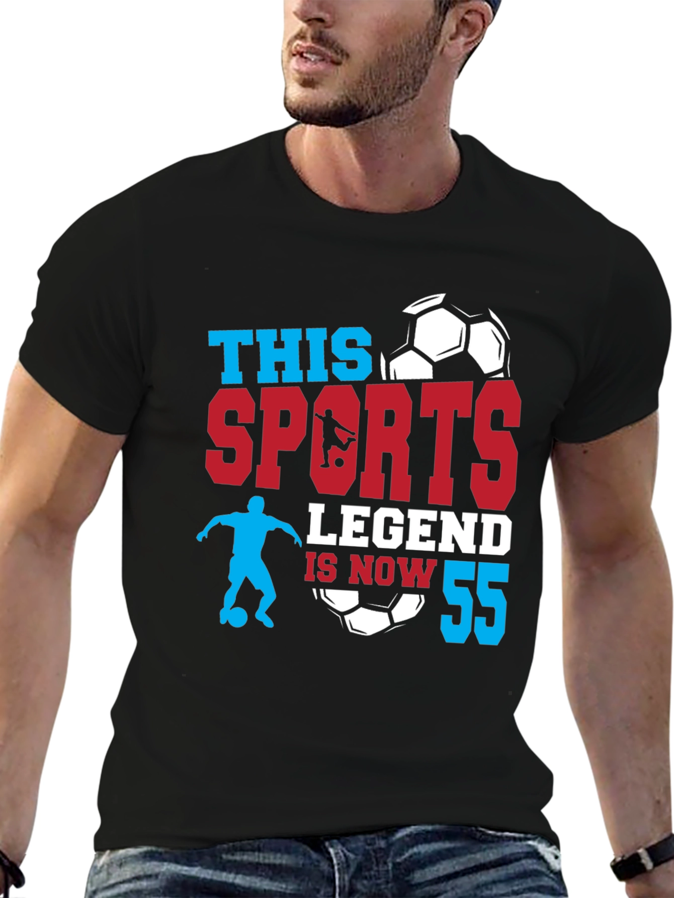Sports Legend 55th Birthday Soccer T-Shirt