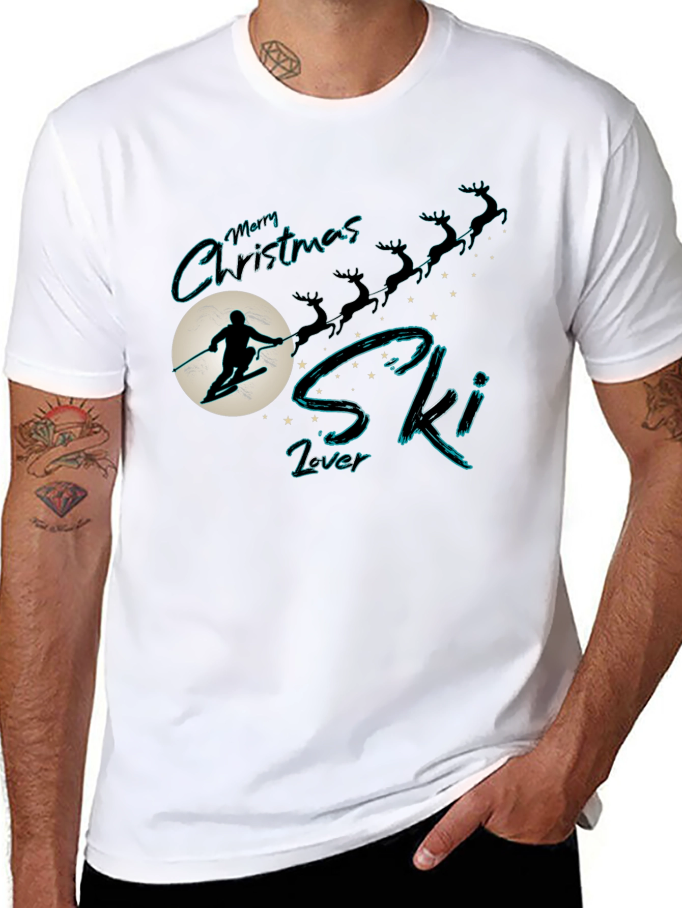 Christmas Ski Lover T-Shirt