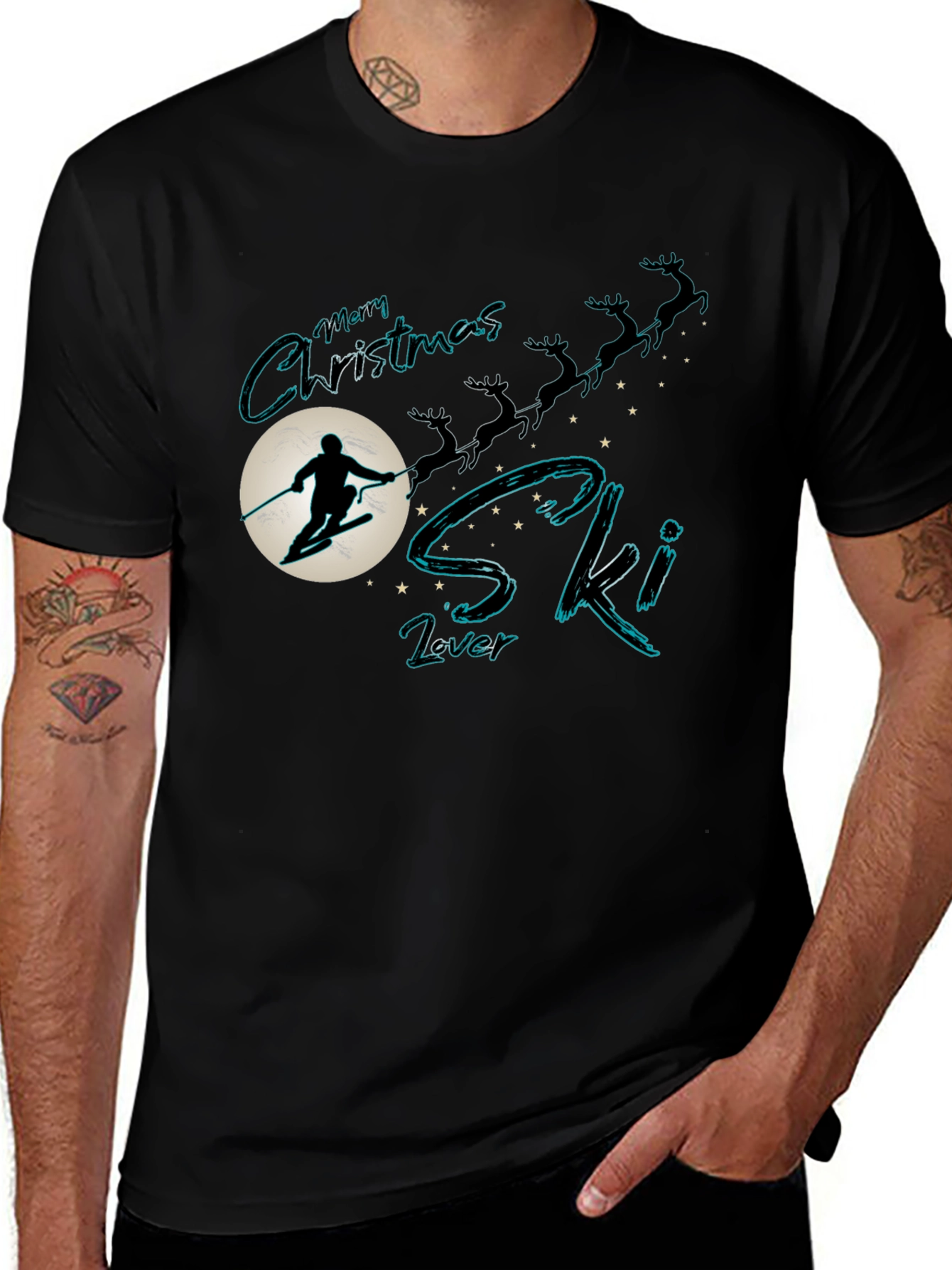 Christmas Ski Lover T-Shirt