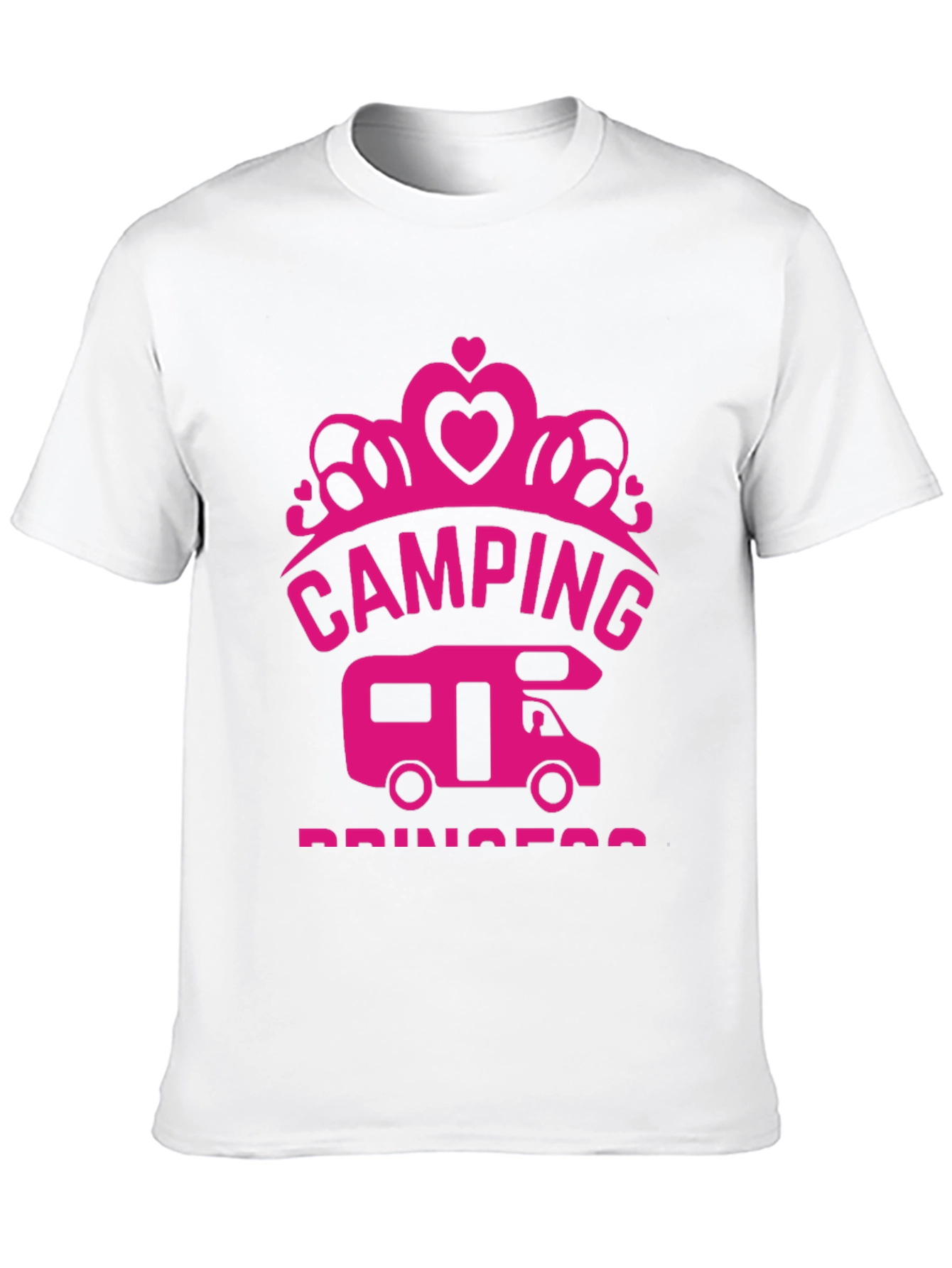 Camping Princess Black T-Shirt RV Camper