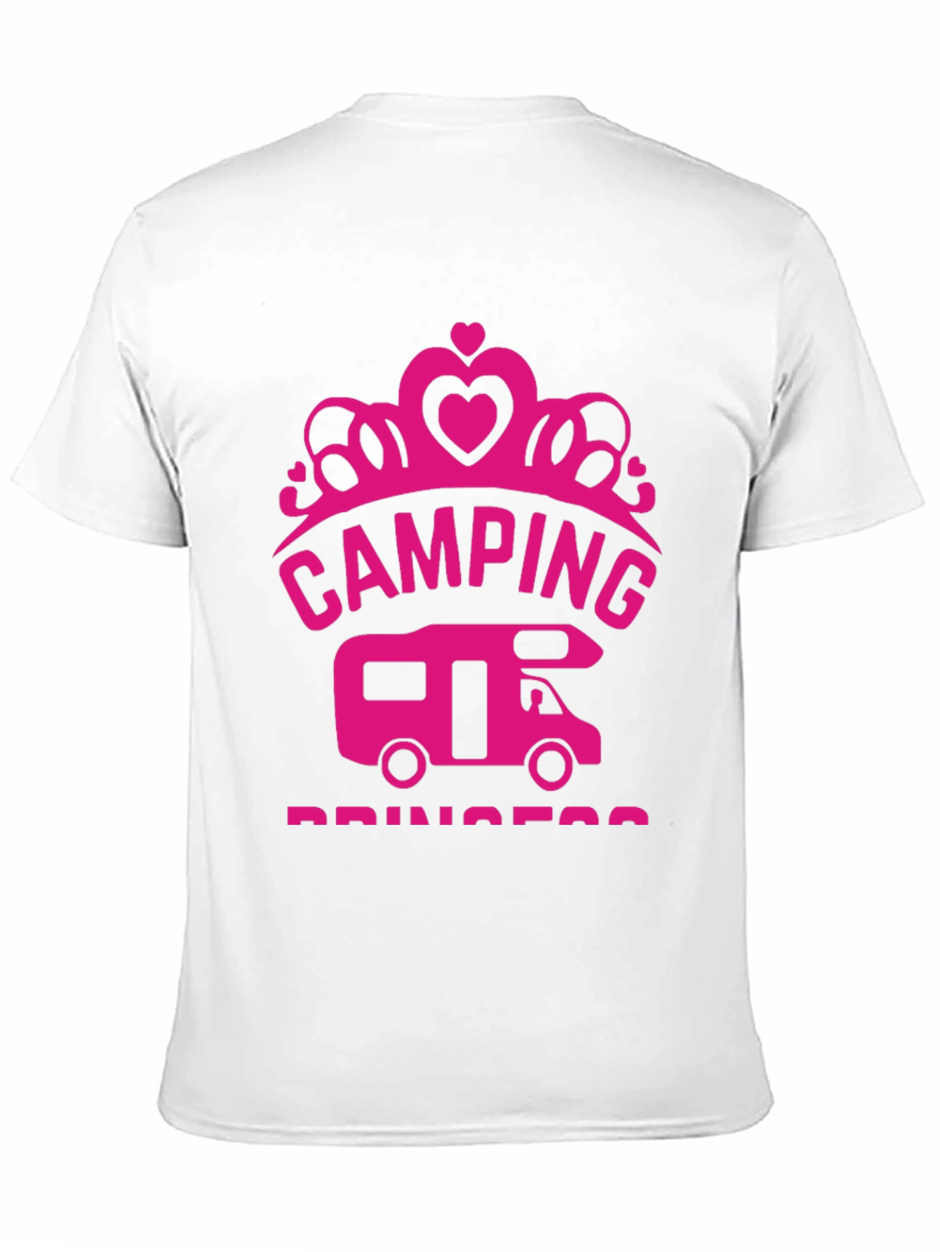 Camping Princess Black T-Shirt RV Camper