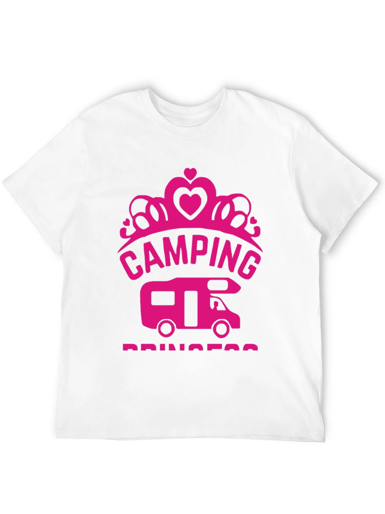Camping Princess Black T-Shirt RV Camper