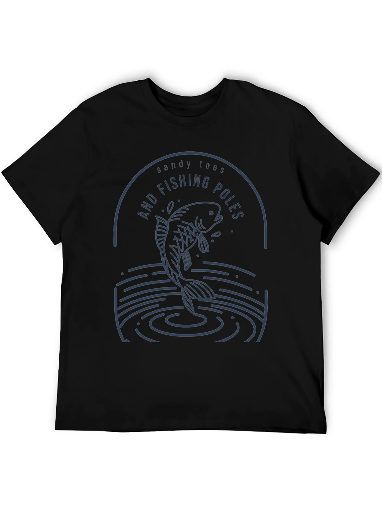 Sandy Toes and Fishing Poles Graphic Tee