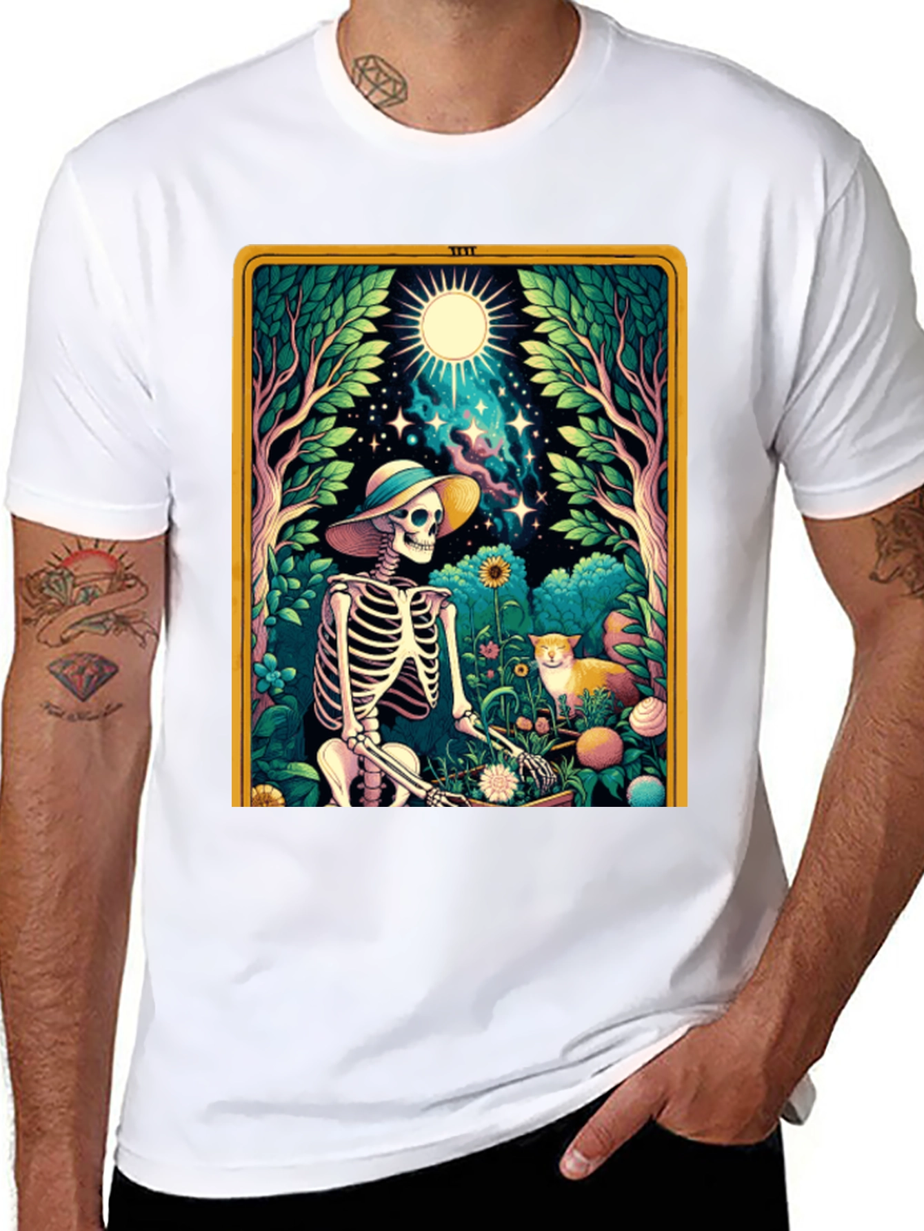 Skeleton Gardener Graphic Tee