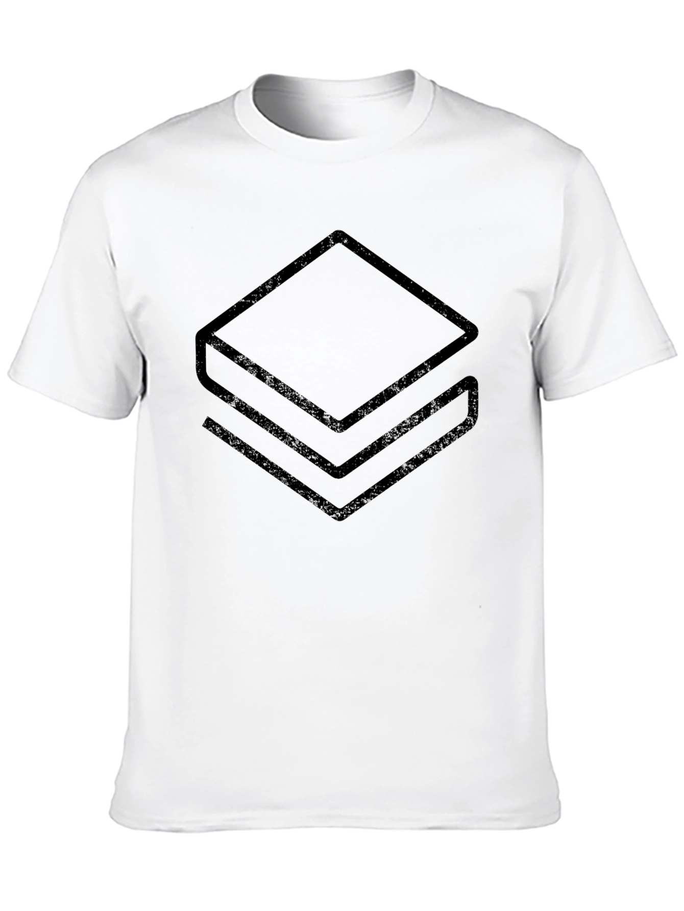 Minimalist Geometric Stacked T-Shirt