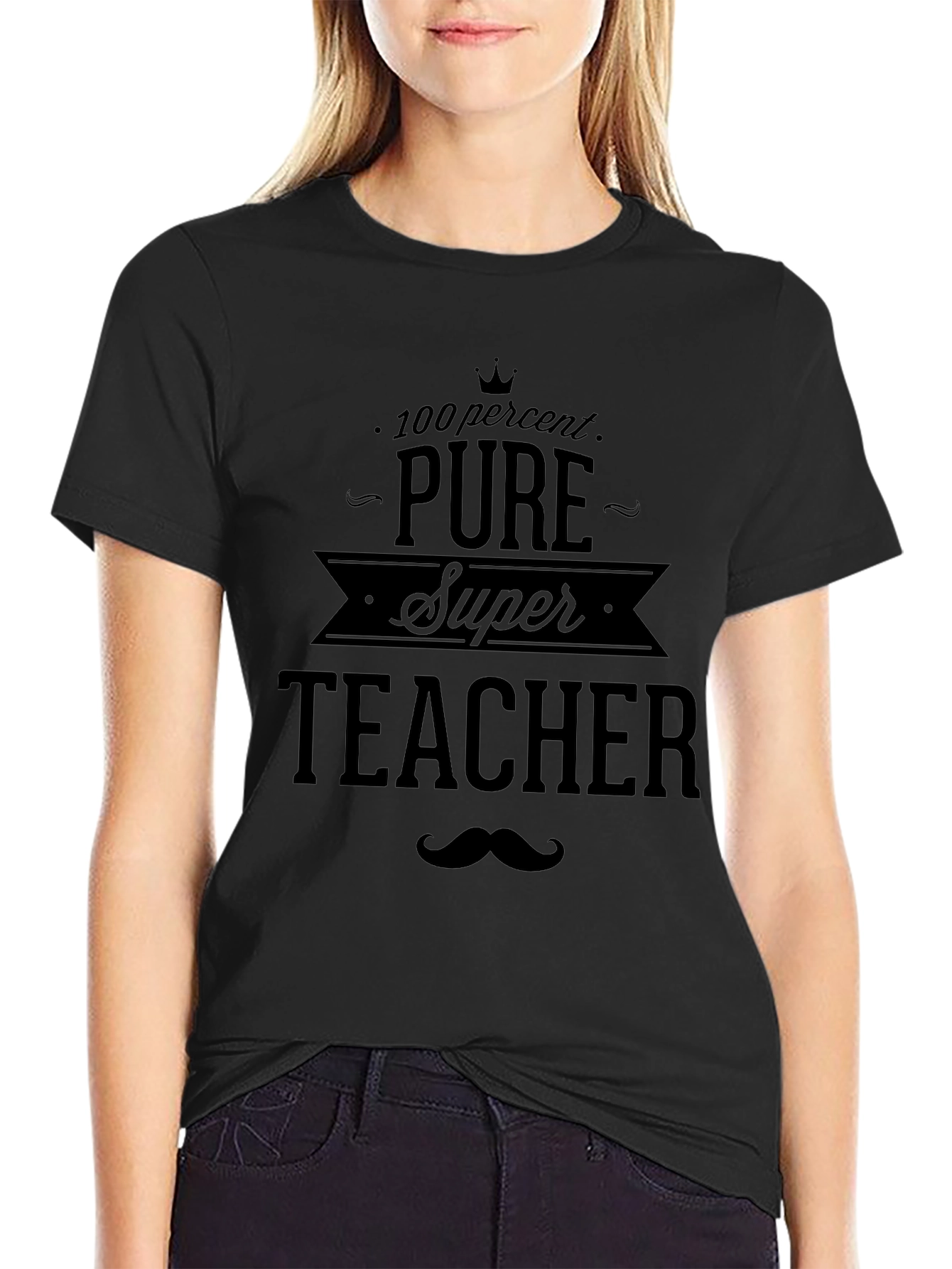 Super Teacher Black T-Shirt