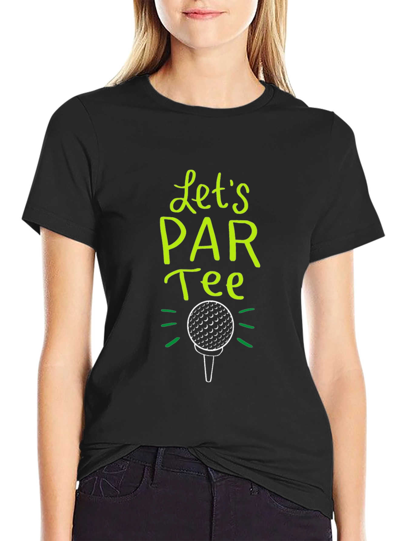 Lets PAR Tee Golf T-Shirt - Black