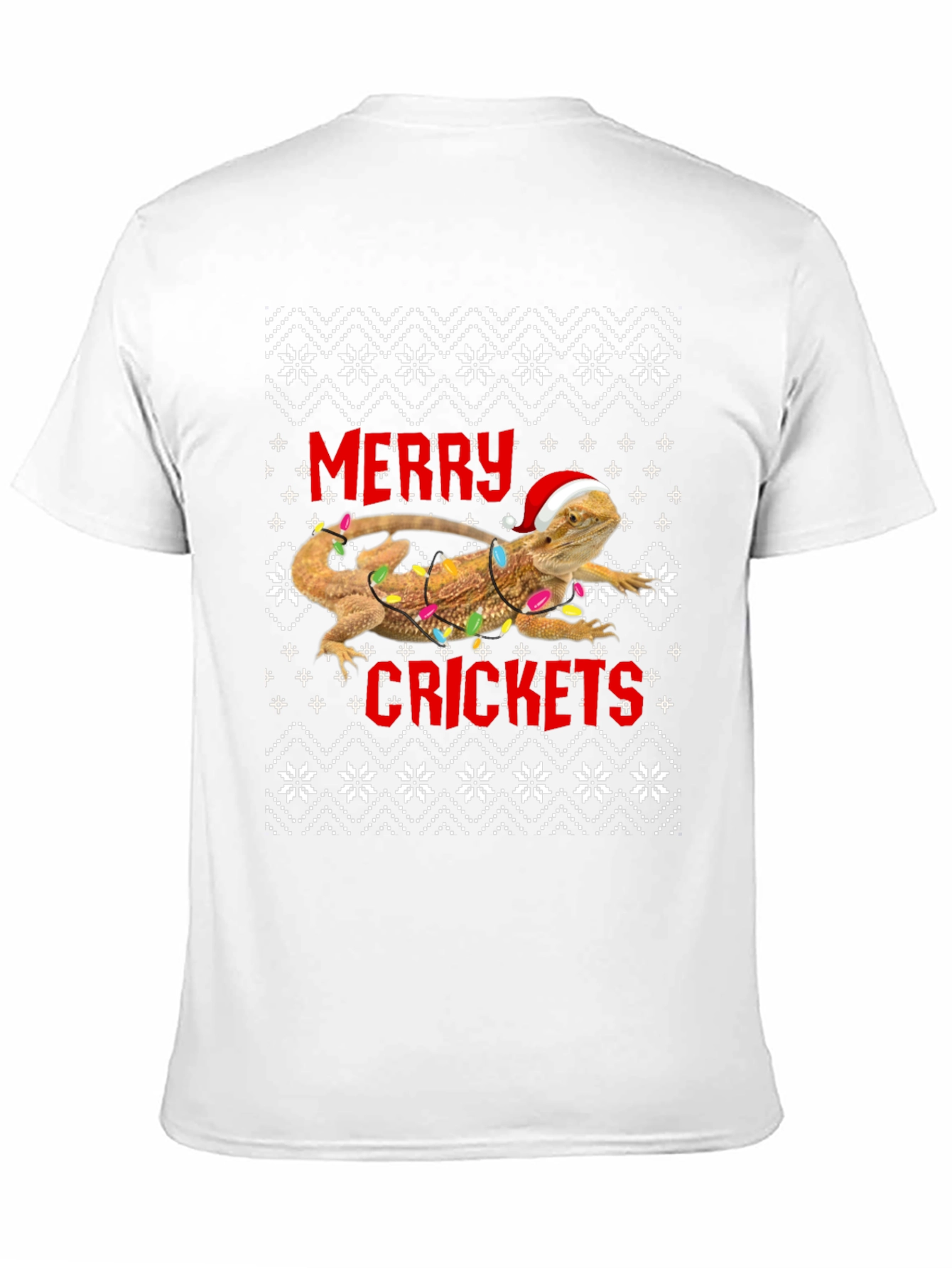 Merry Crickets Lizard Christmas Graphic Tee