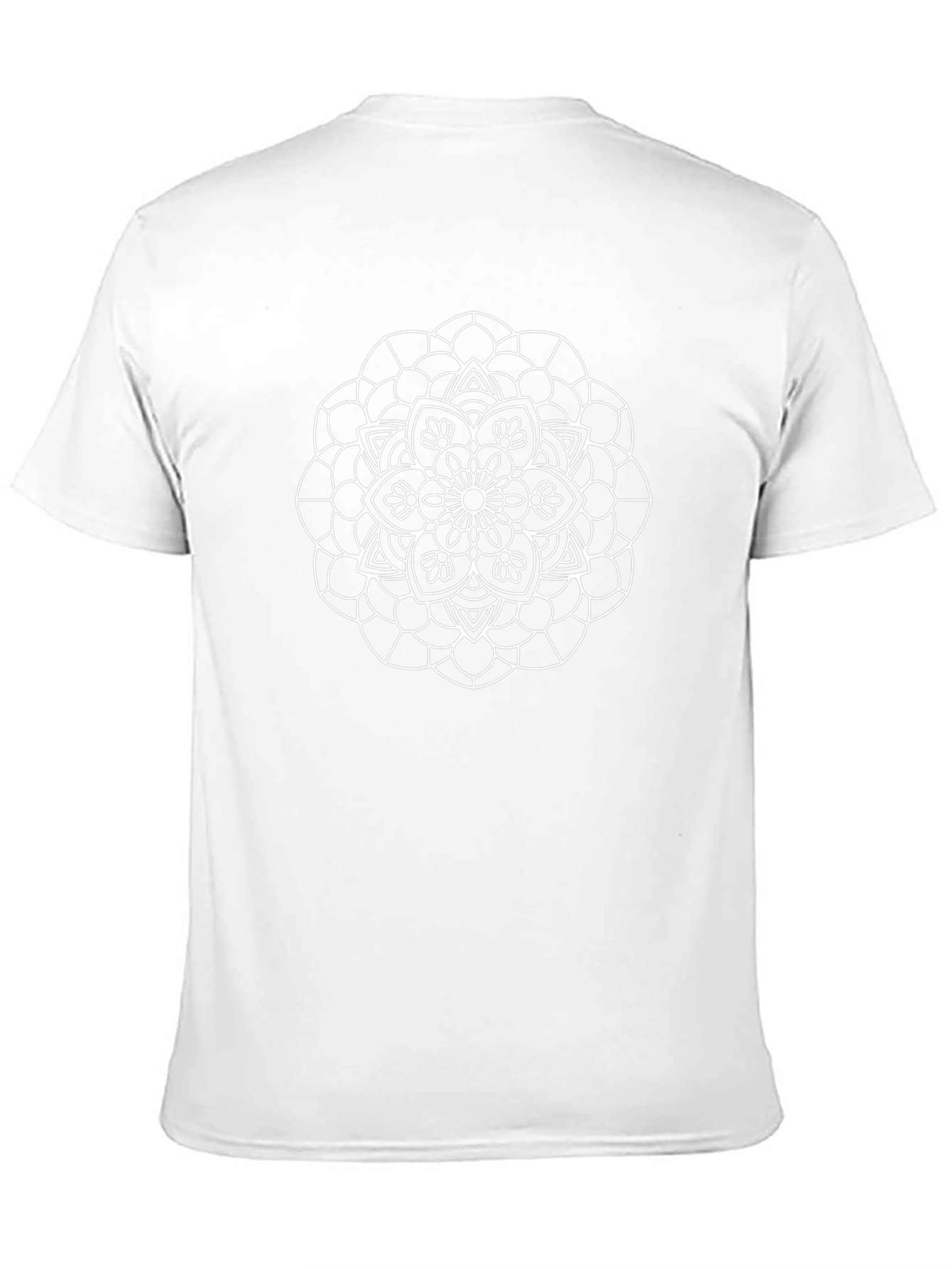 Black T-Shirt with Mandala Design