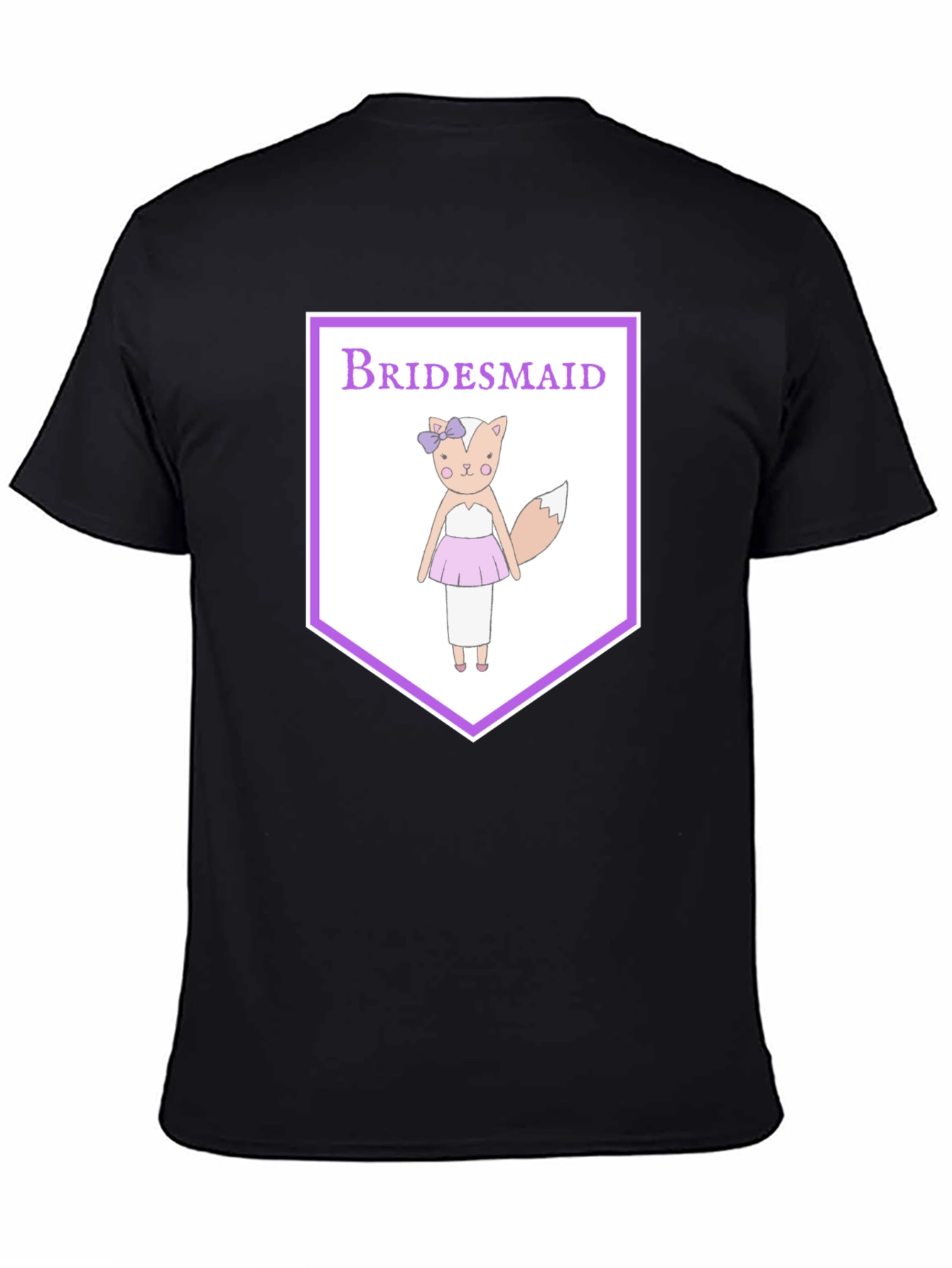Bridesmaid Fox Graphic Tee - Cute Wedding Party Shirt