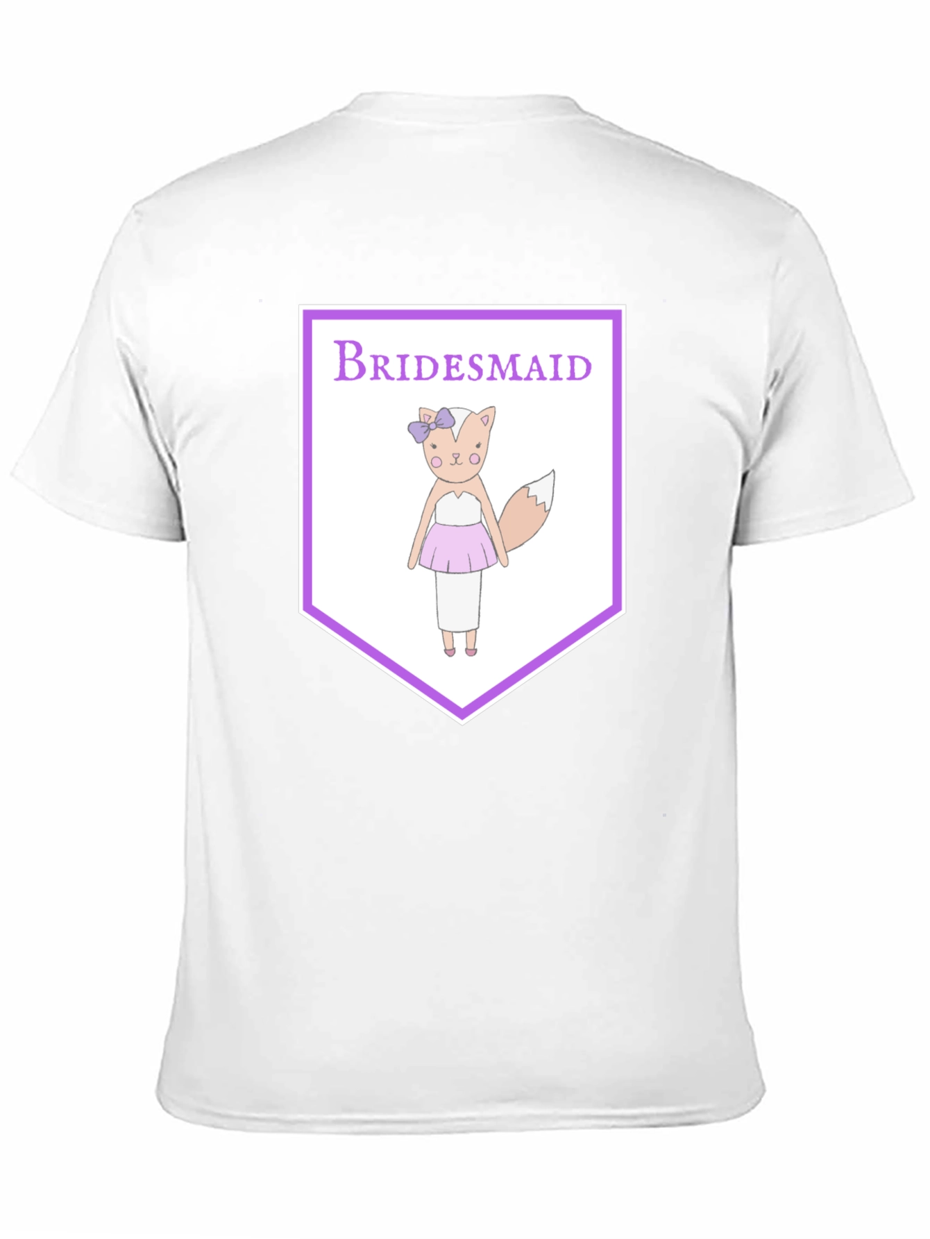 Bridesmaid Fox Graphic Tee - Cute Wedding Party Shirt