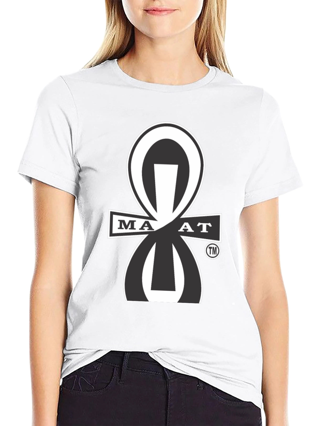 Maat Symbol Graphic T-Shirt - Black
