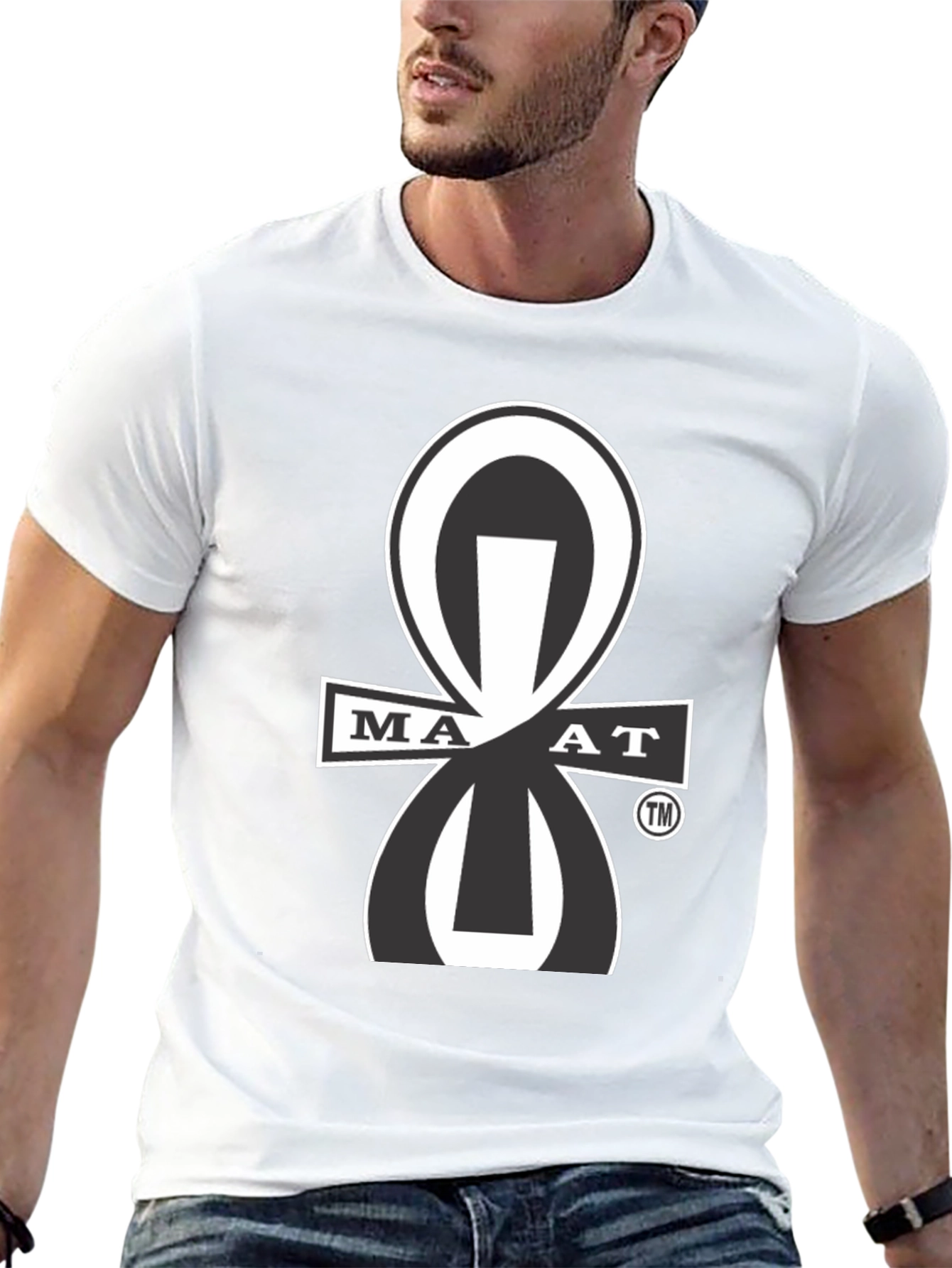 Maat Symbol Graphic T-Shirt - Black