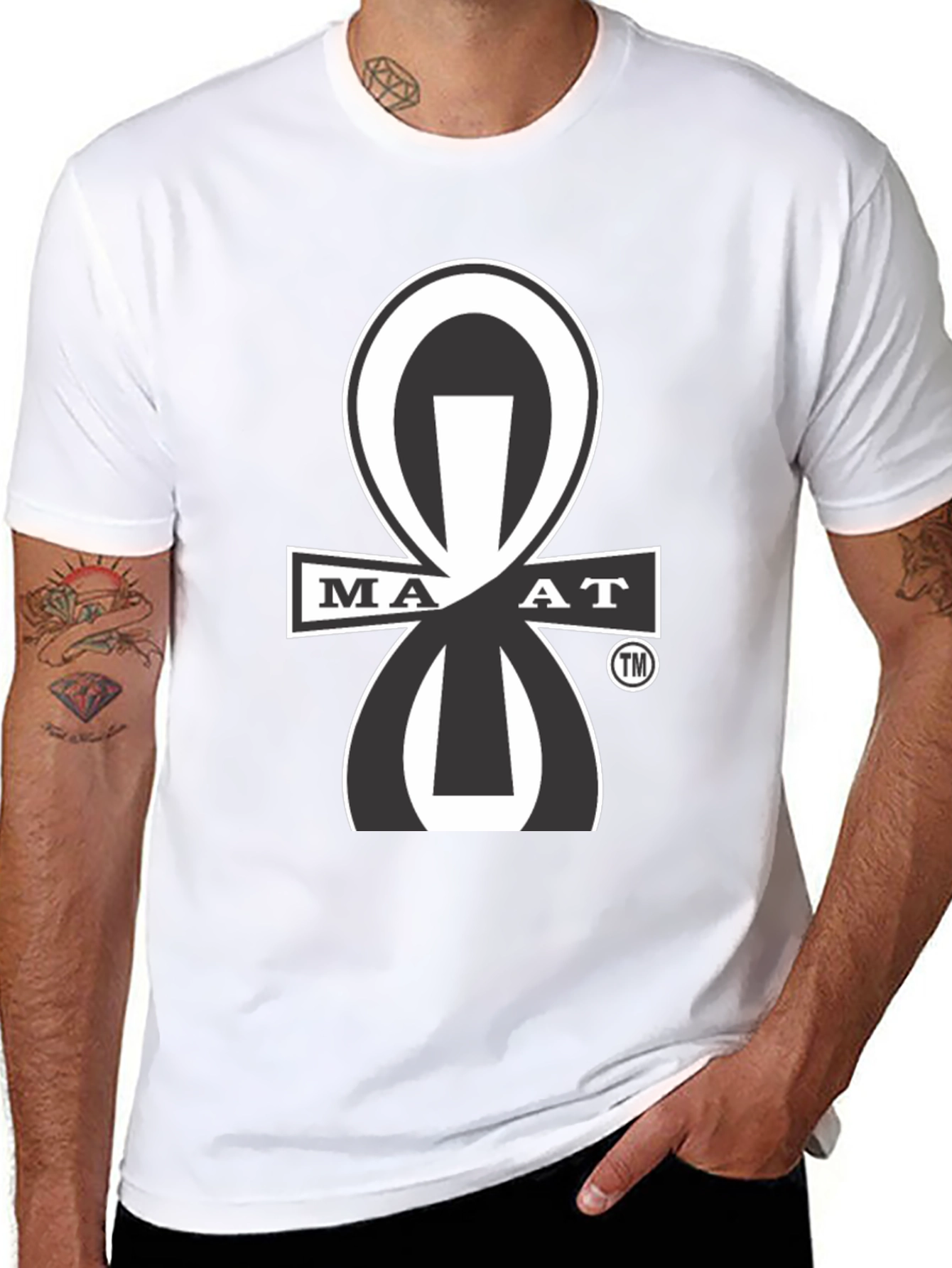 Maat Symbol Graphic T-Shirt - Black