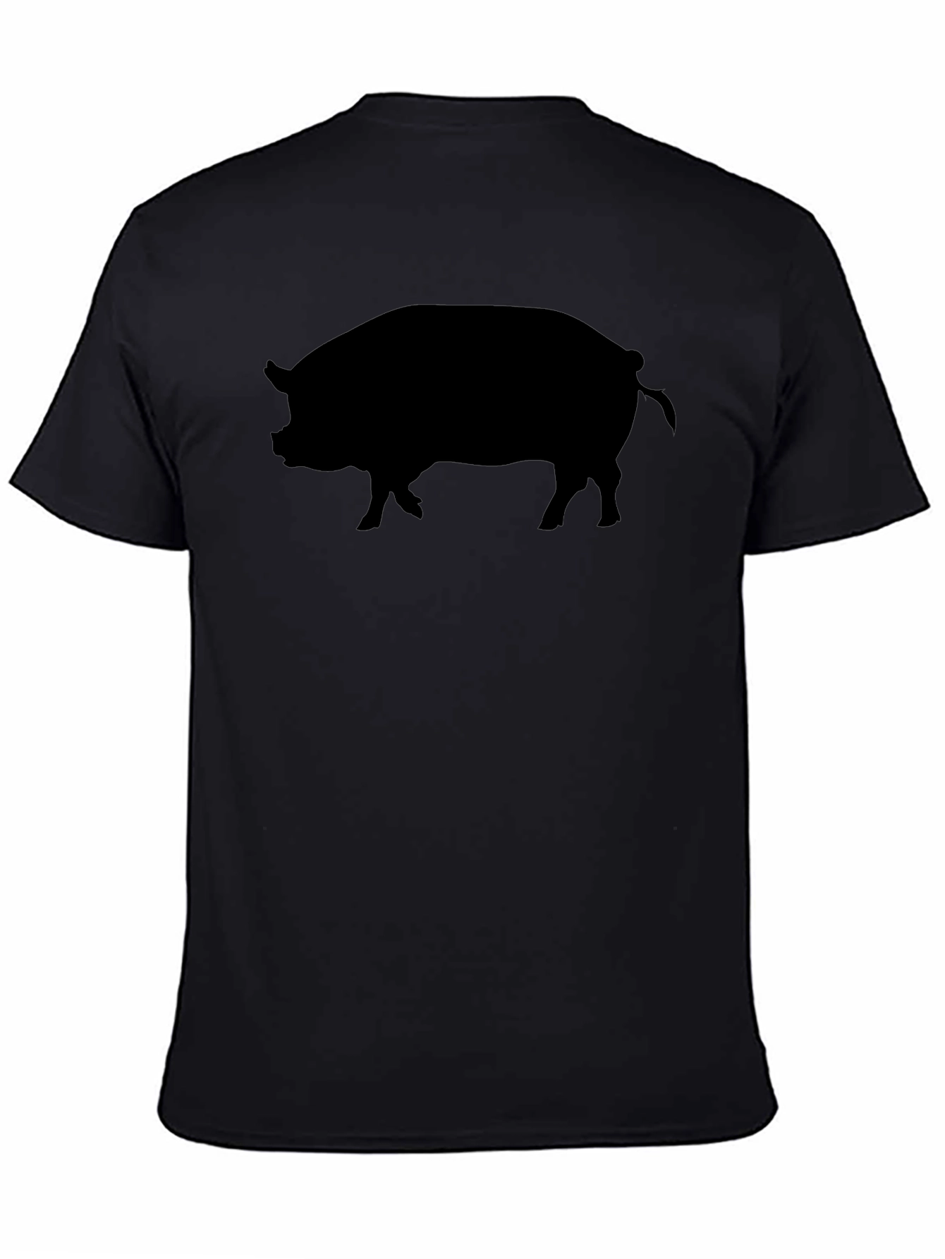 Black Pig Silhouette Graphic Tee - Mens