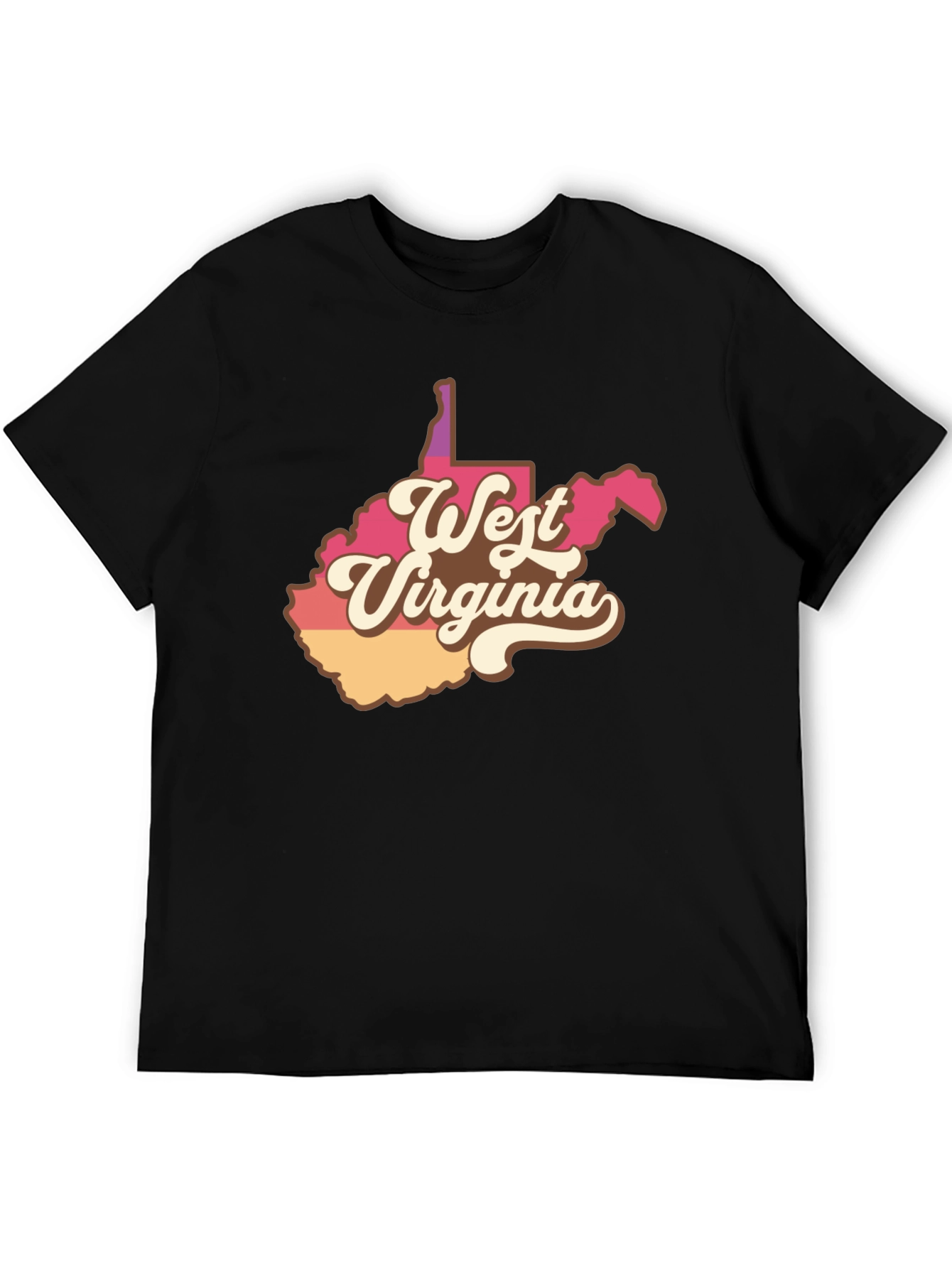 Retro West Virginia State T-Shirt