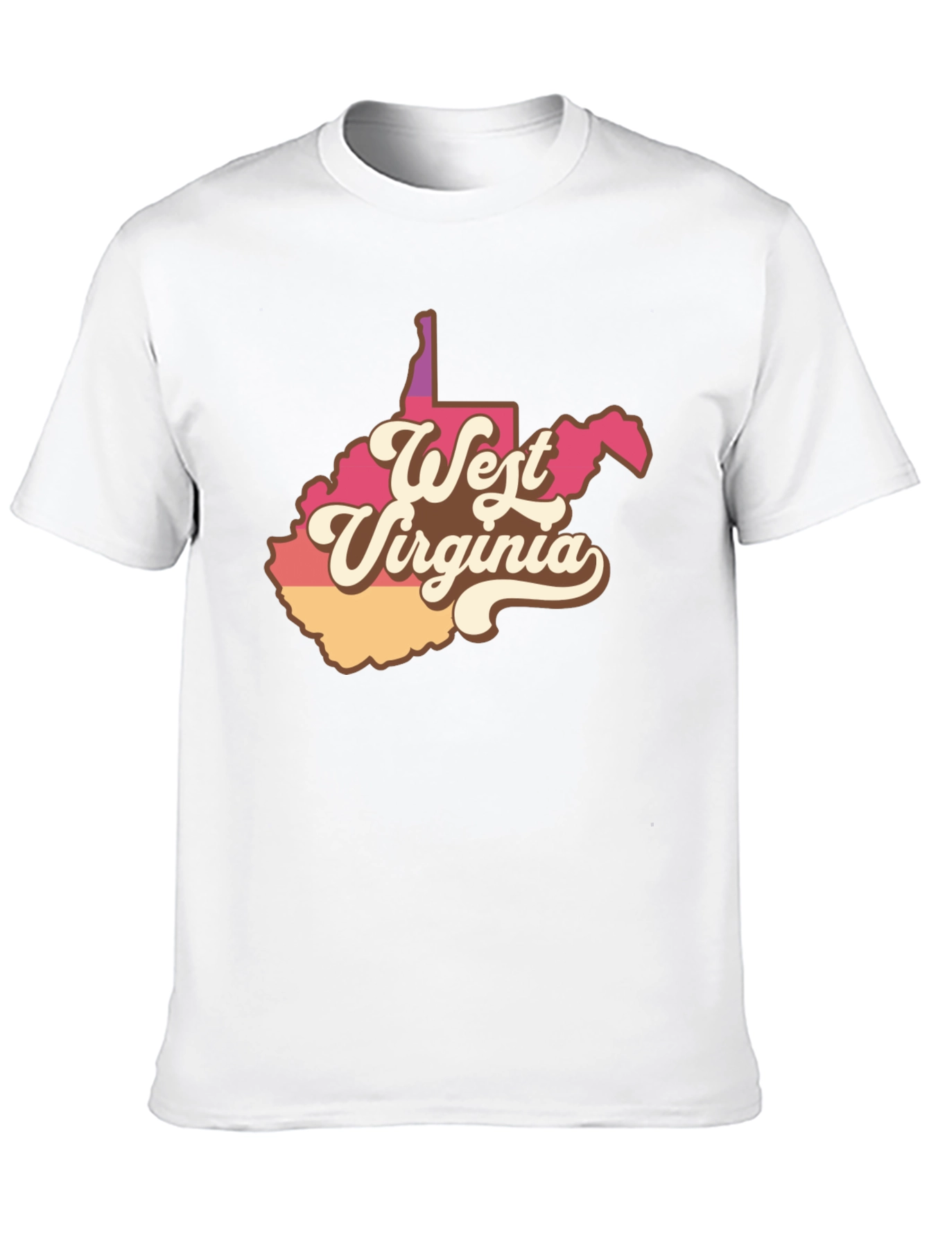 Retro West Virginia State T-Shirt