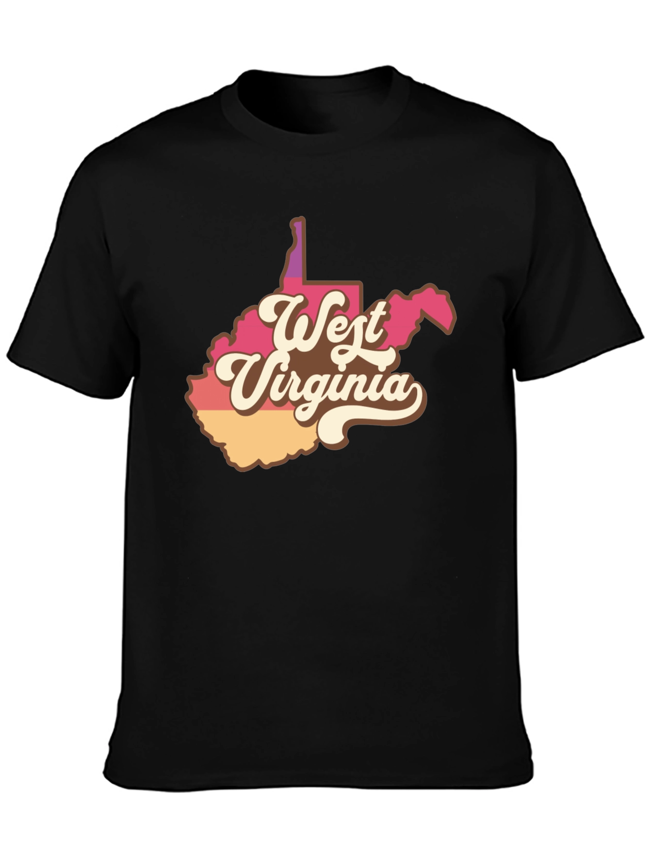 Retro West Virginia State T-Shirt