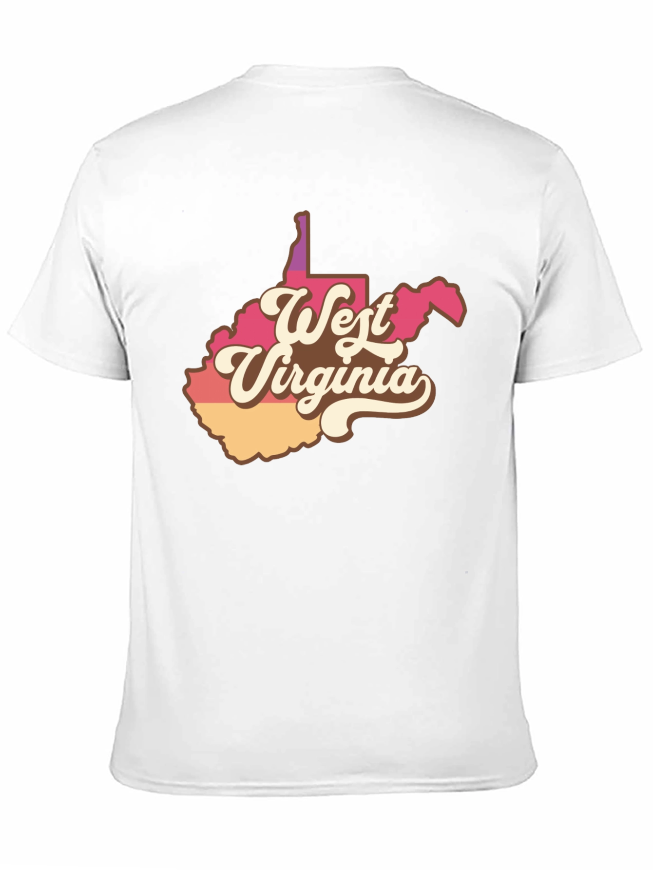 Retro West Virginia State T-Shirt