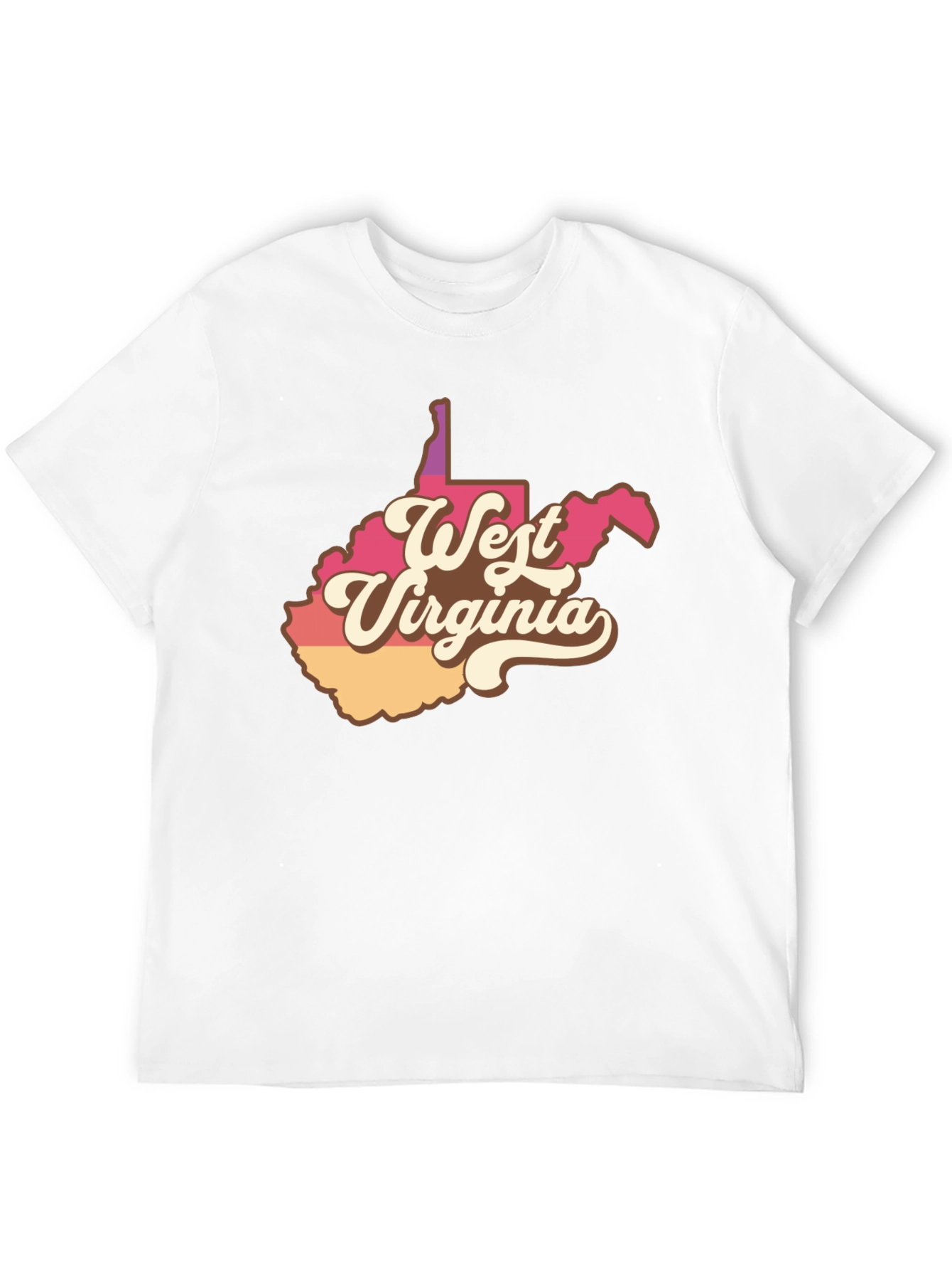 Retro West Virginia State T-Shirt