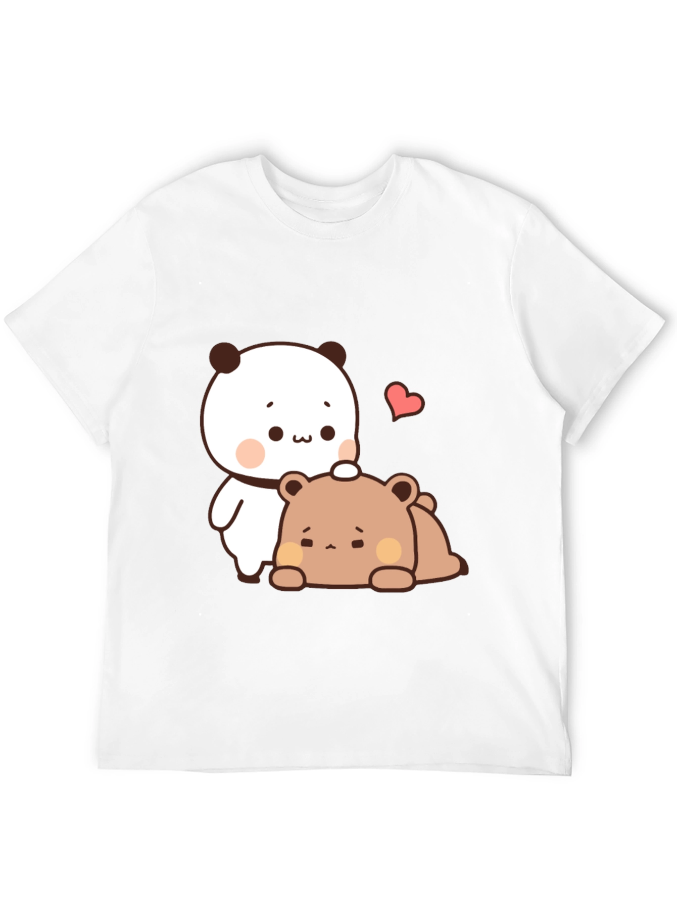 Cute Cartoon Bear T-Shirt - Black Casual Tee