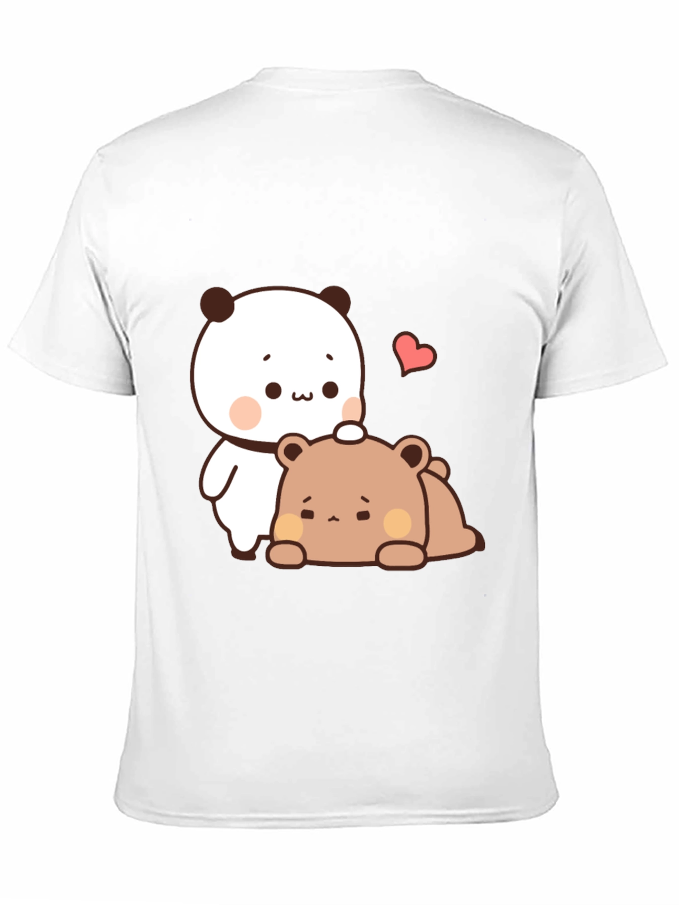 Cute Cartoon Bear T-Shirt - Black Casual Tee
