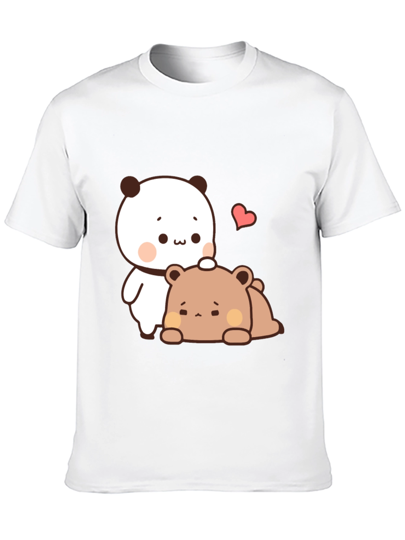 Cute Cartoon Bear T-Shirt - Black Casual Tee