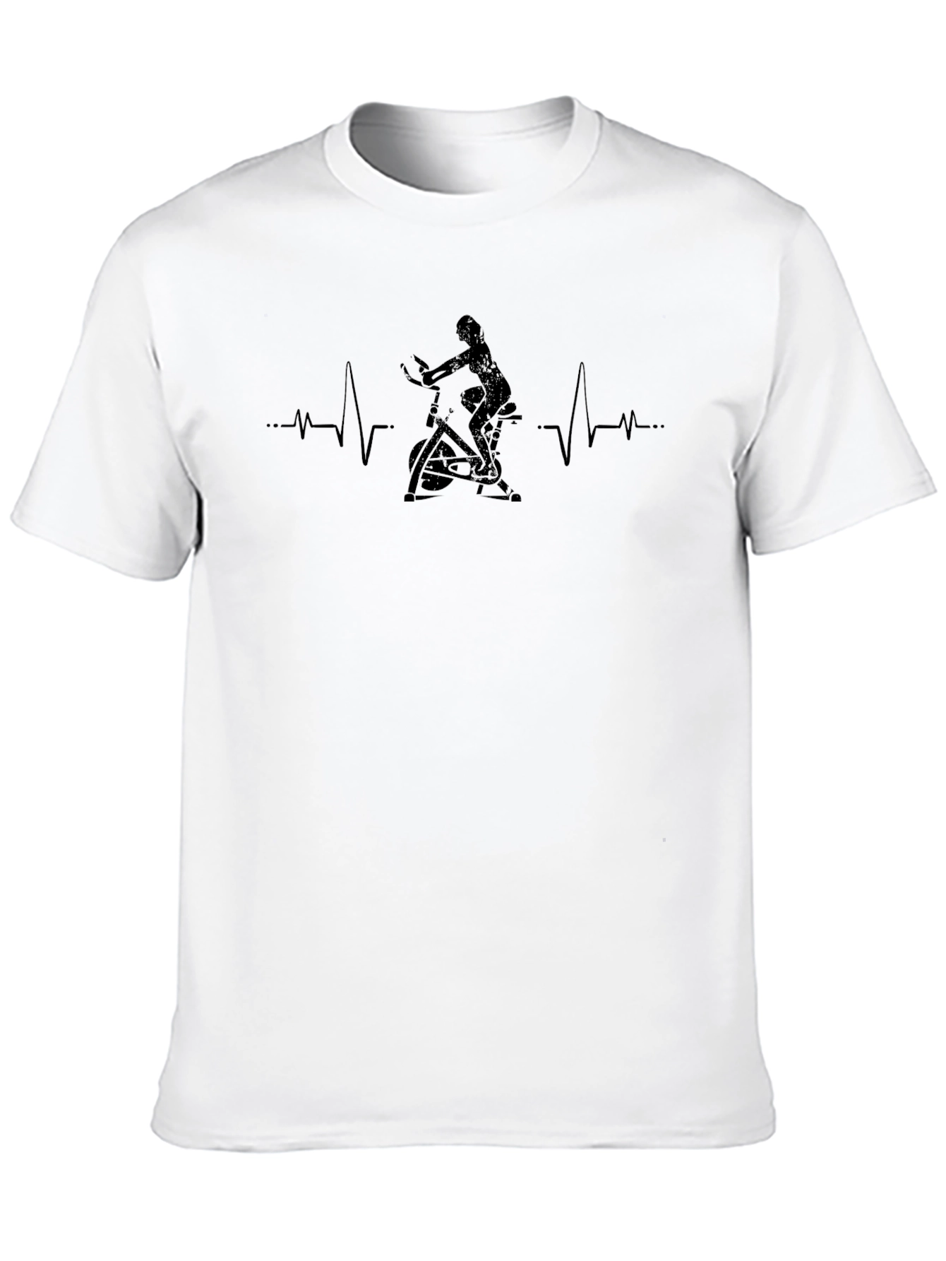 Spin Class Heartbeat Graphic Tee - Fitness Apparel