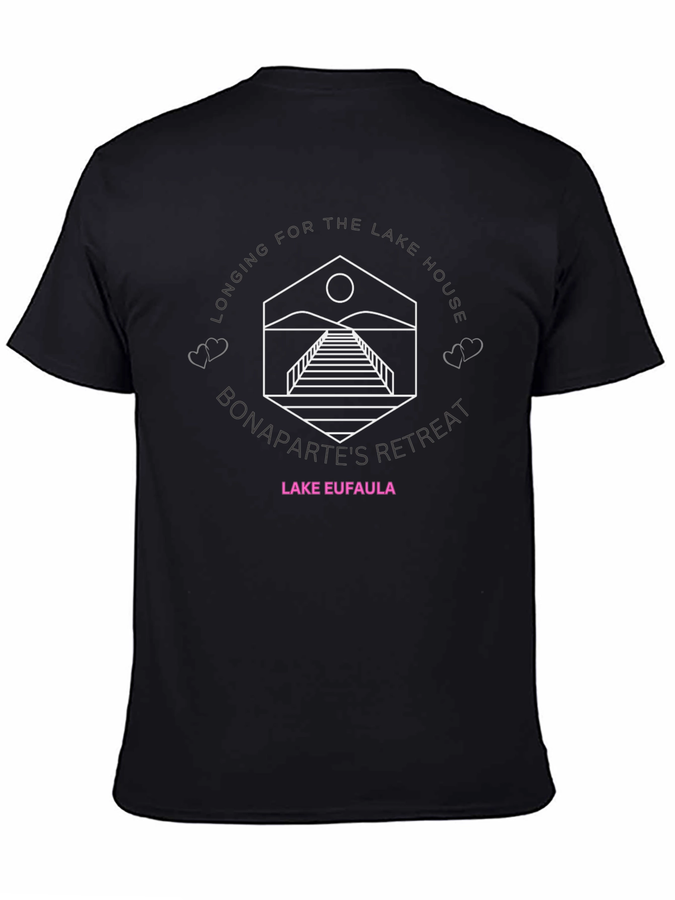 Lake Eufaula Bonapartes Retreat Black T-Shirt
