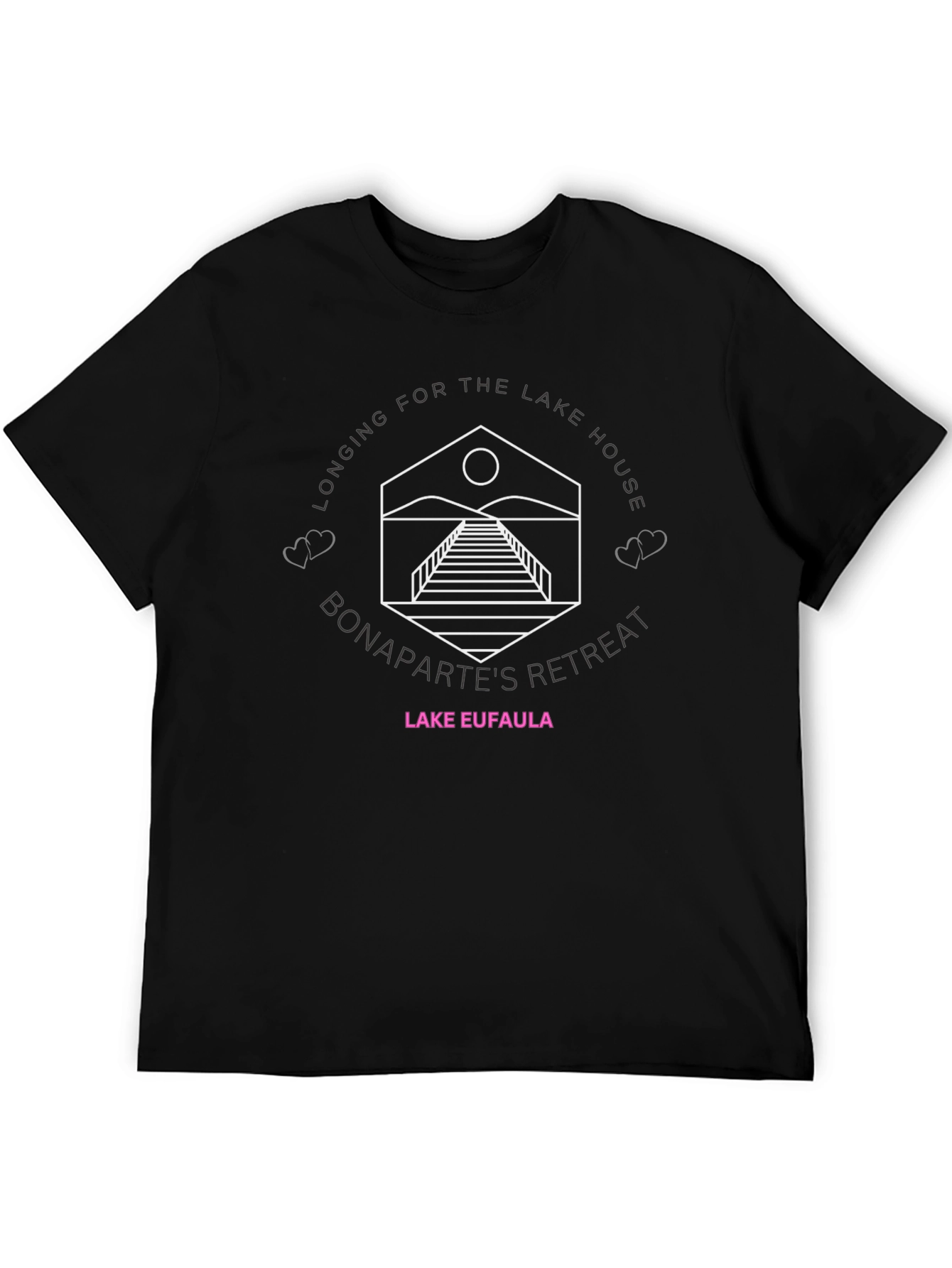 Lake Eufaula Bonapartes Retreat Black T-Shirt