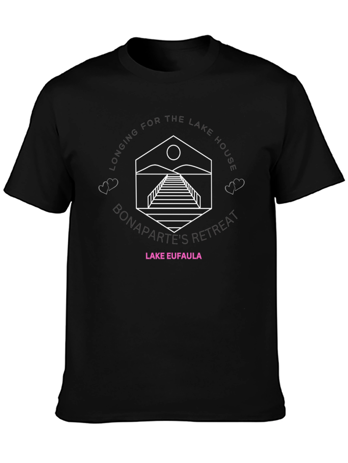 Lake Eufaula Bonapartes Retreat Black T-Shirt