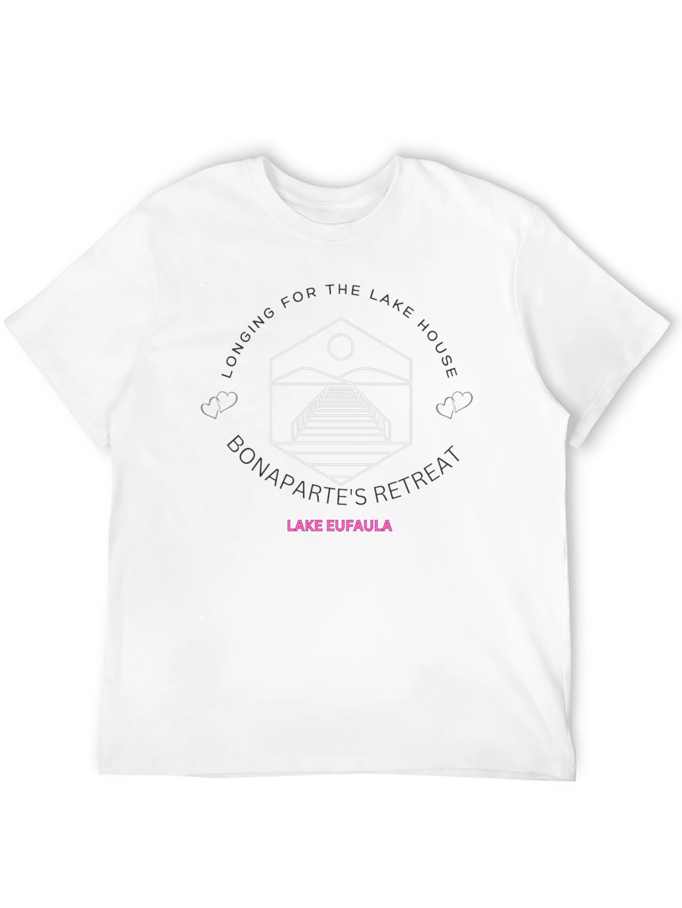 Lake Eufaula Bonapartes Retreat Black T-Shirt